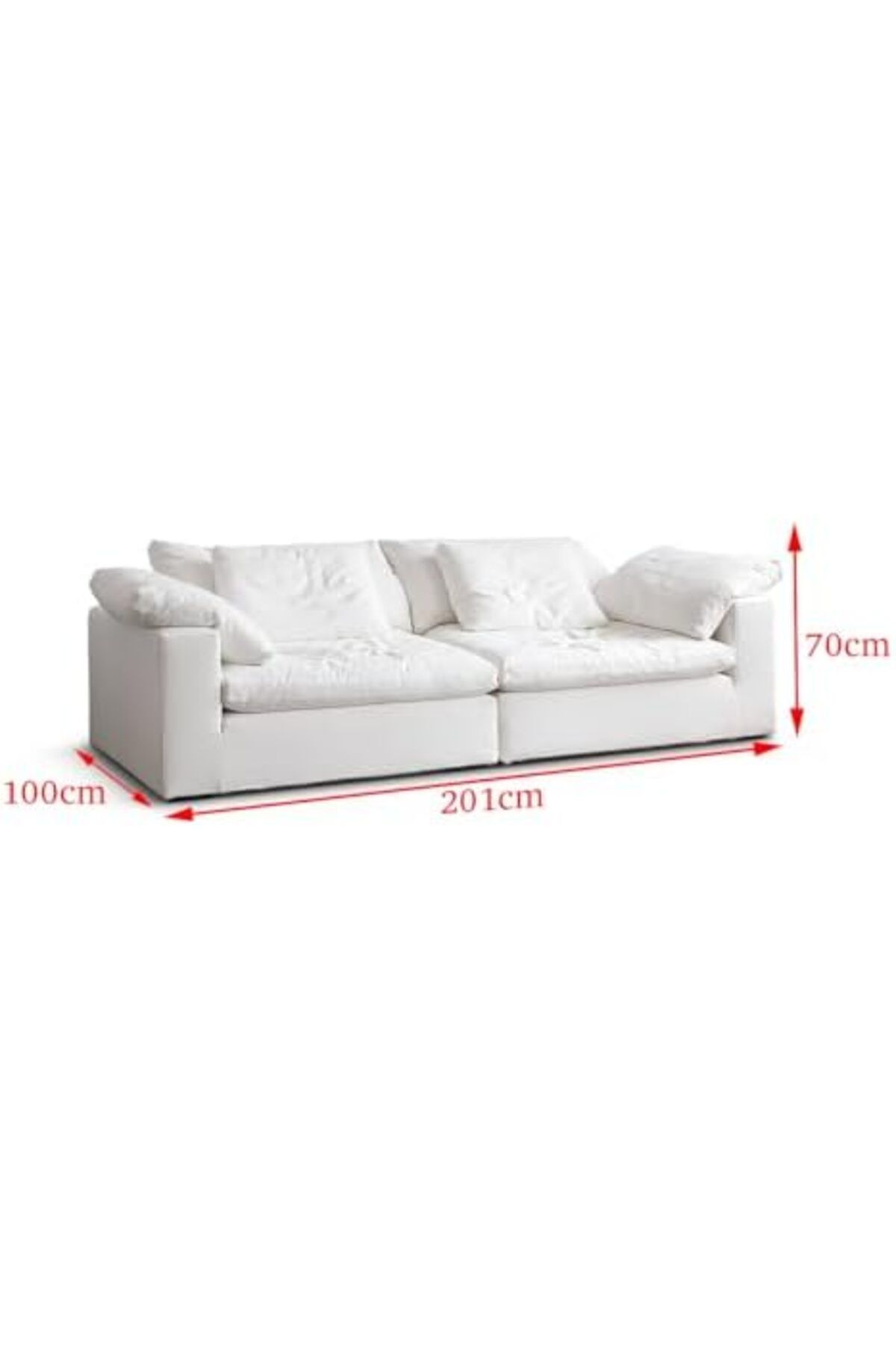 MAPLE HOME DECORATION-Maple Home 2-seater Sofa Modular Cloud Couch Sofas Set Compression Sponge Sectional Lounge 3