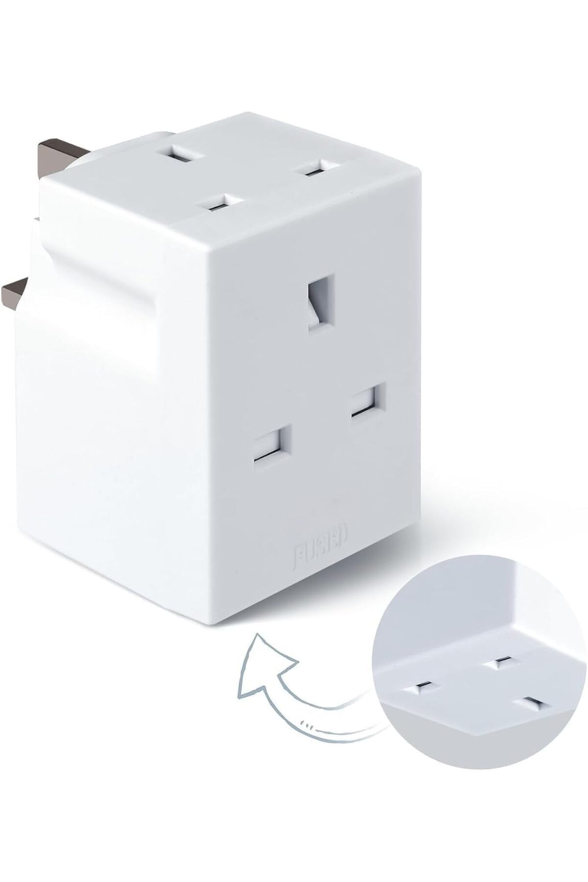 Generic-ADMORE 13A 3-WAY Universal Multi Adaptor PC NV510 - Convenient Power Solution for Home and Office 9