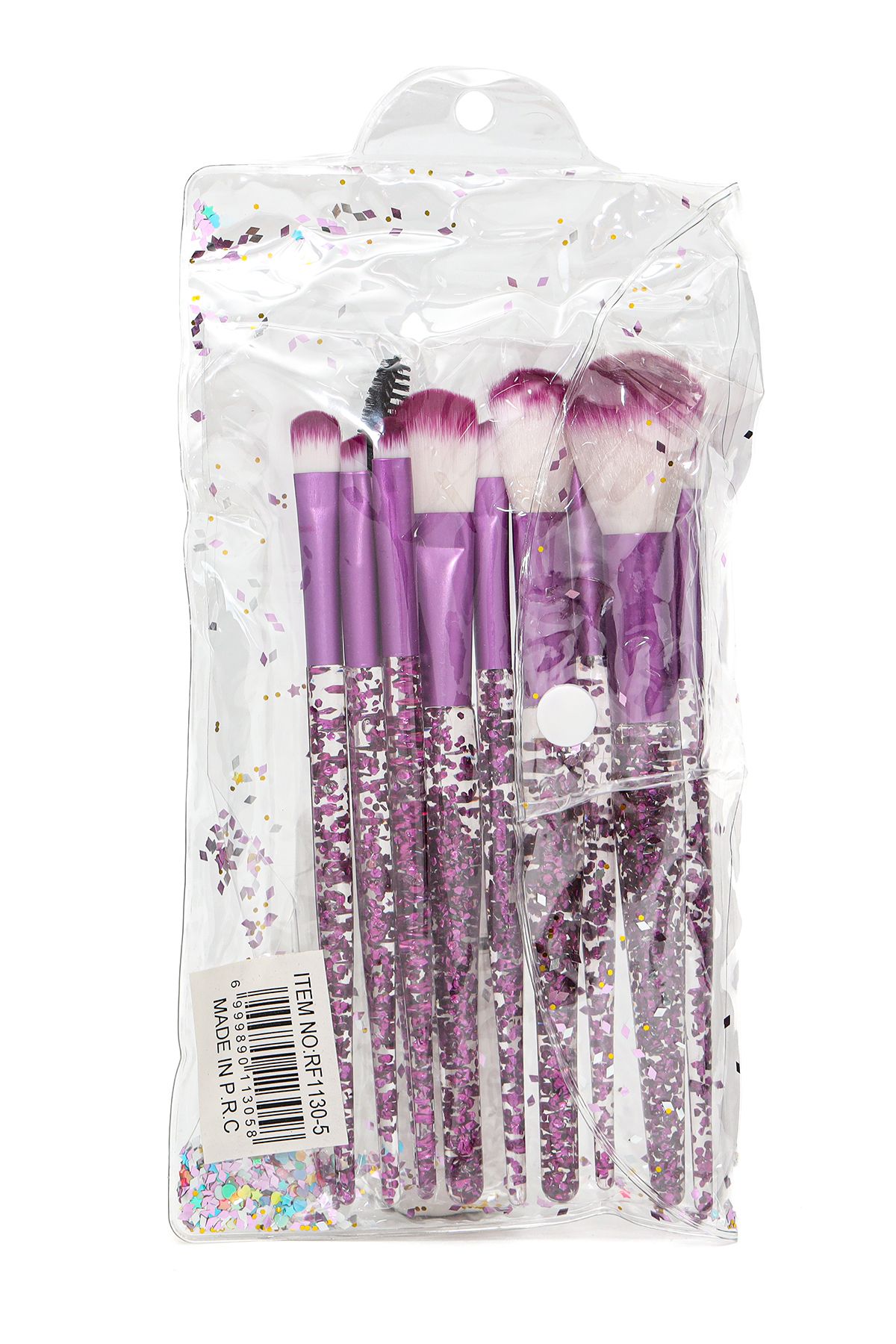 Roesıa Rose Cosmetics Rose 10'lu, Çantalı, Simli Makyaj Fırça Seti