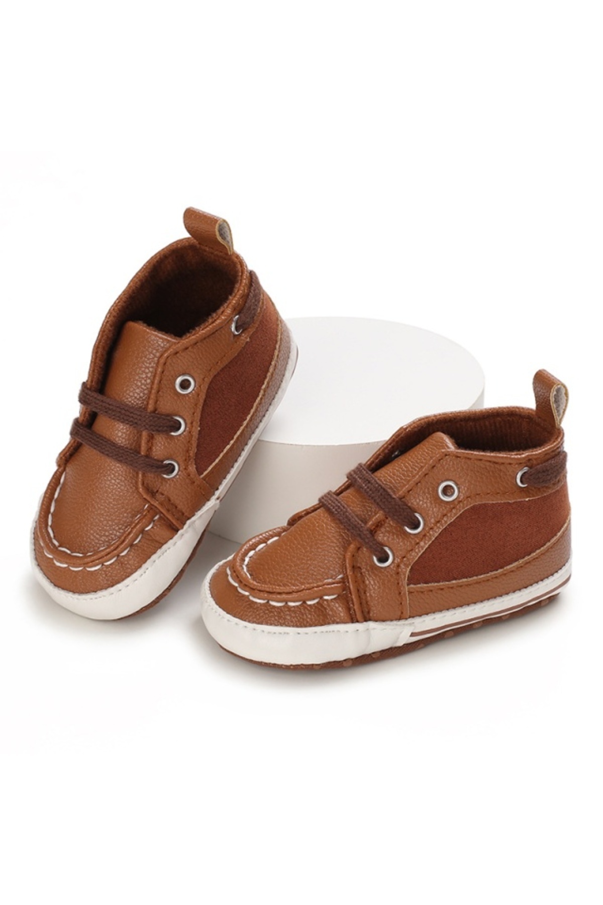 Superbaby-Baby shoes, brown, with laces 6