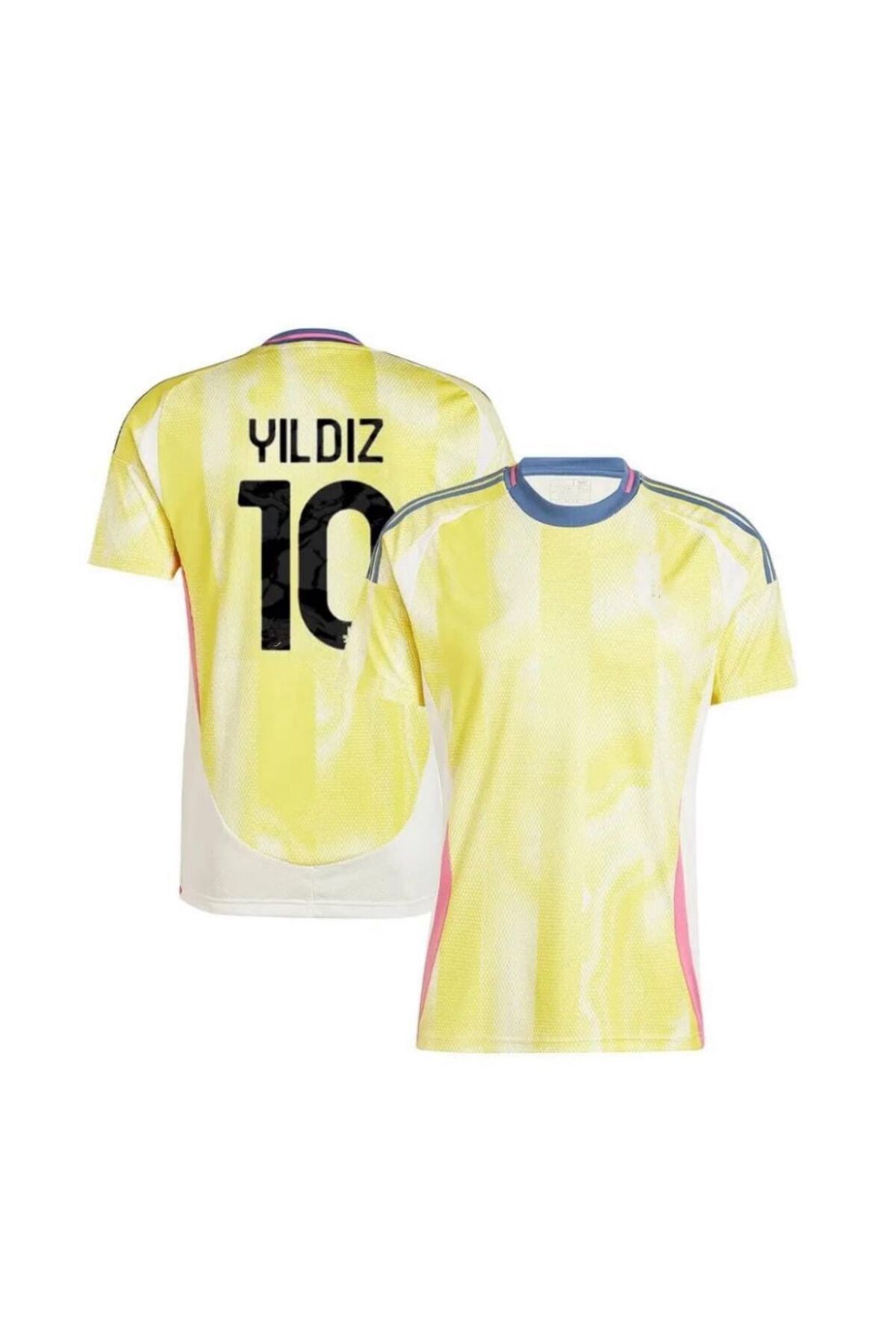 FRAGOLA Juventus 2024/25 Yeni Sezon Kenan Yıldız Deplasman Forması (Yeni-Sarı)