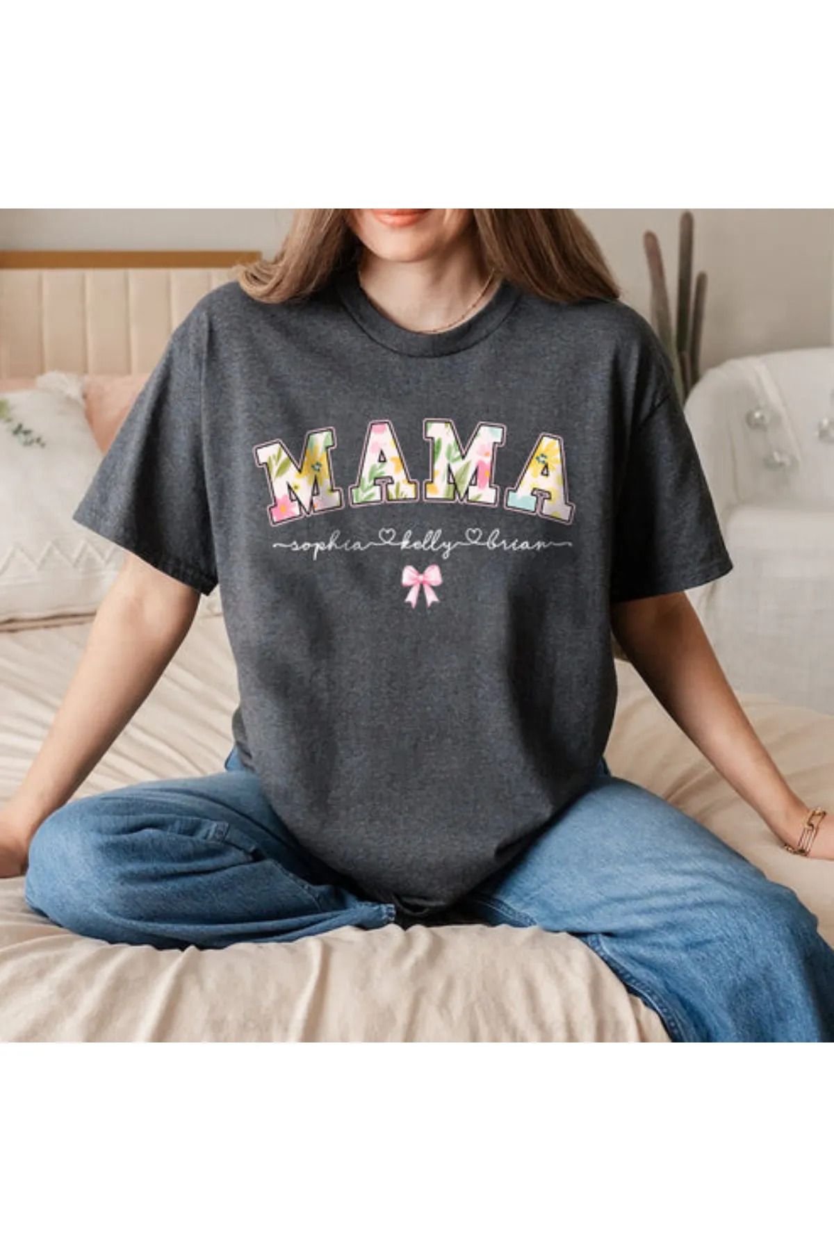 FeaR LeeS MAMA Baskılı Oversize T-shirt