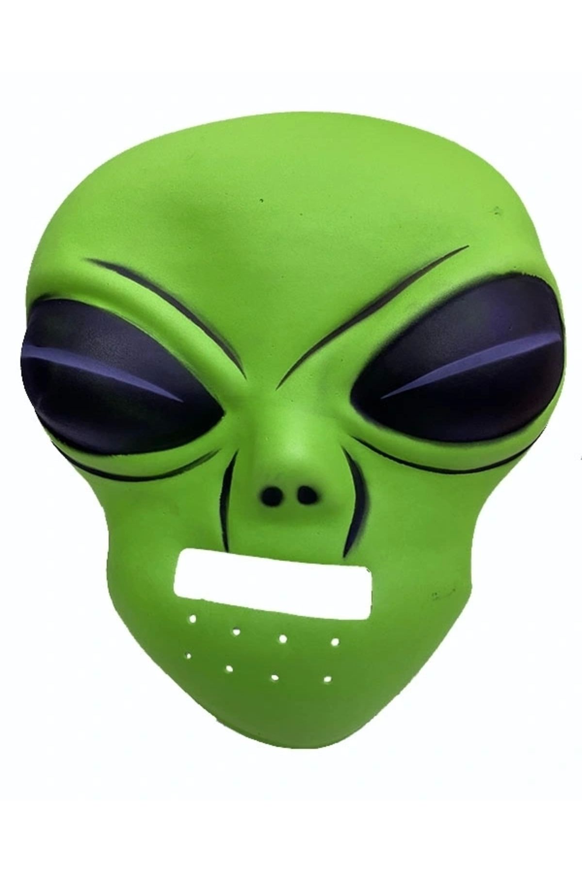 STOREMAX Ghoulish Productions Green Alien Mask 45x30 cm ( UZAYLI ) (5047)