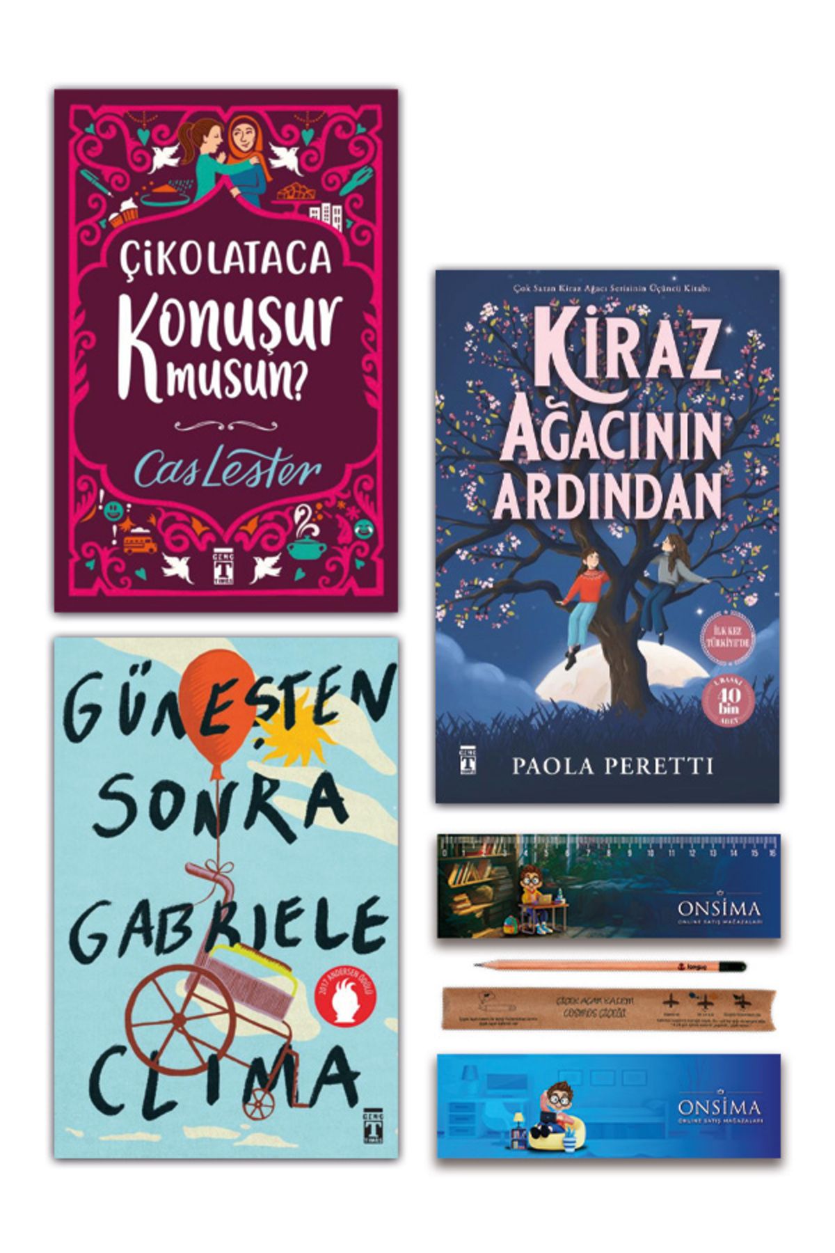 Genç Timaş Çikolataca Konuşur musun - Kiraz Ağacının Ardından - Güneşten Sonra Set 3 Kitap