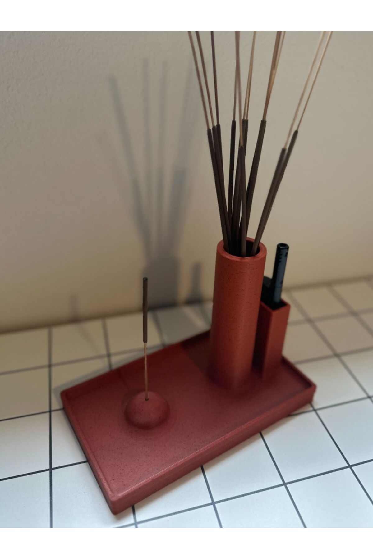 Lunera Accessories 3D Baskı Tütsü Standı – Modern ve Şık Tütsülük – Minimal Tasarım Dekoratif Tütsü Tutucu