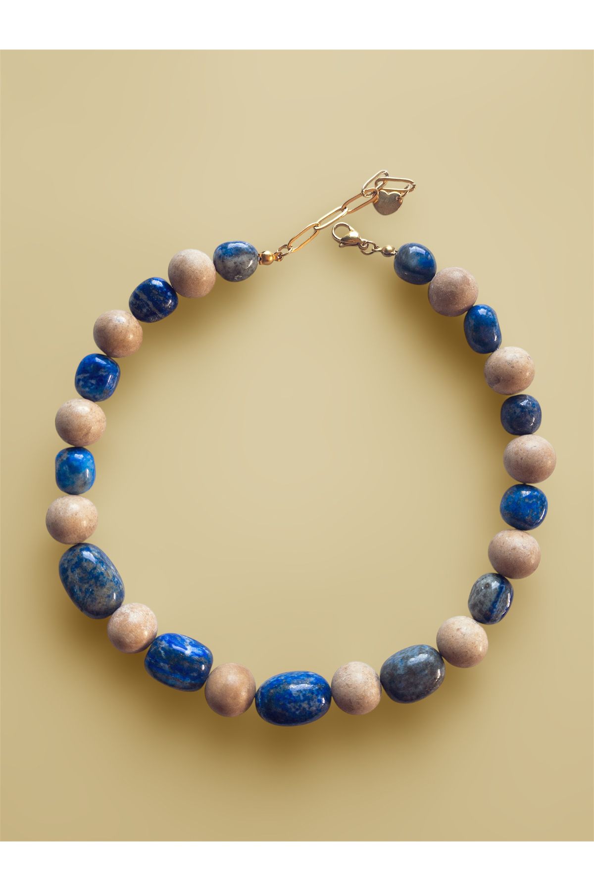 Mune İstanbul Ava, Lapis Lazuli ve Toprak Jasper Kolye Tasarımı