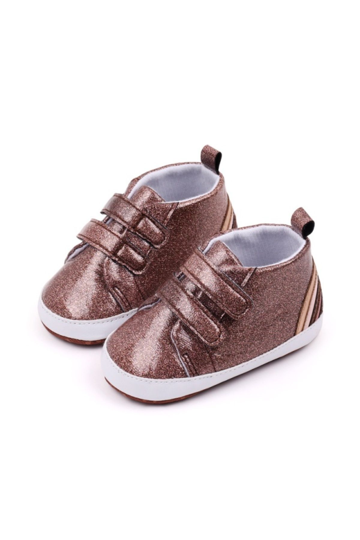 Superbaby-Brown baby shoes - Glitter 5