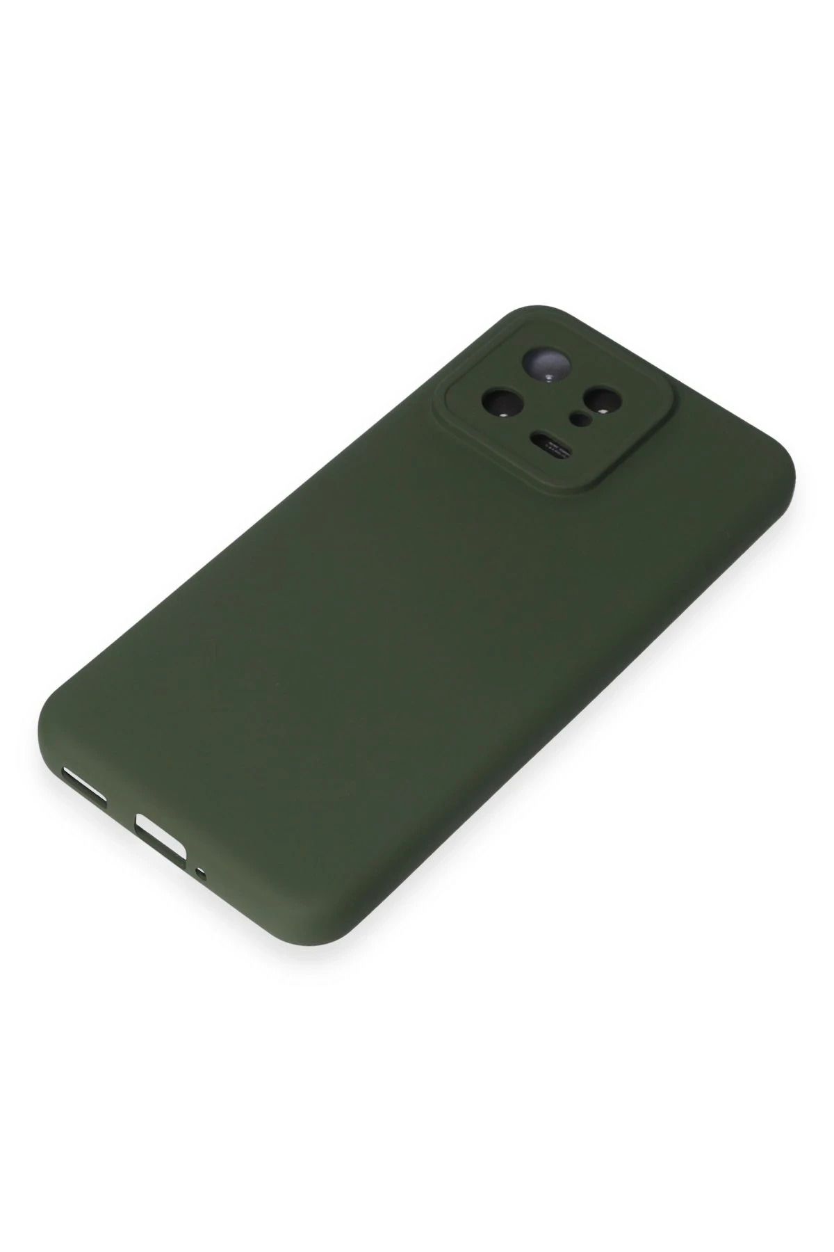 NewFace Xiaomi Mi 13 Uyumlu Kılıf Nano içi Kadife Silikon - Koyu Yeşil SVLRS