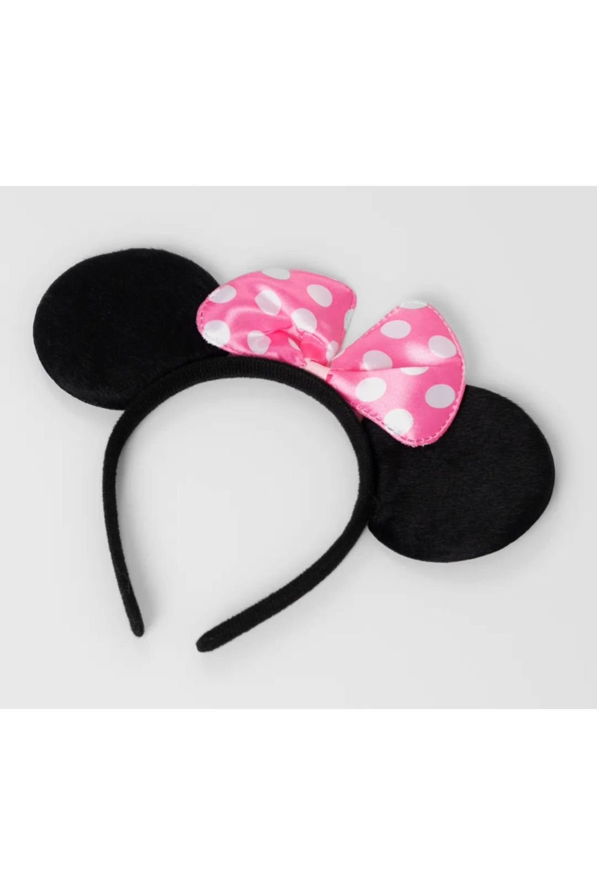 AYLİNA Pembe Fiyonklu Minnie Mouse Tacı Mini Kulak