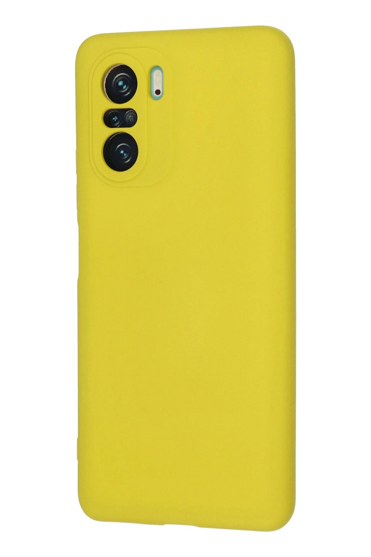NewFace Xiaomi Poco F3 uyumlu Kılıf Nano içi Kadife Silikon - Sarı WLZOR