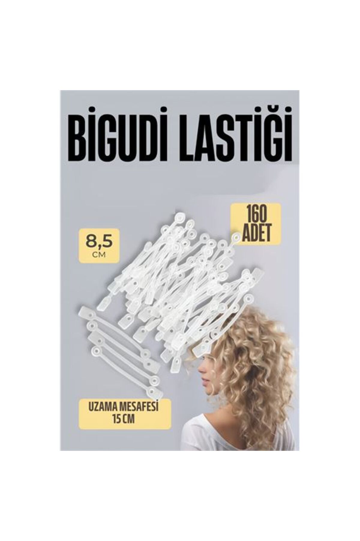 NEZADE STORE Bigudi Lastiği Perma Lastikleri 144 ADET