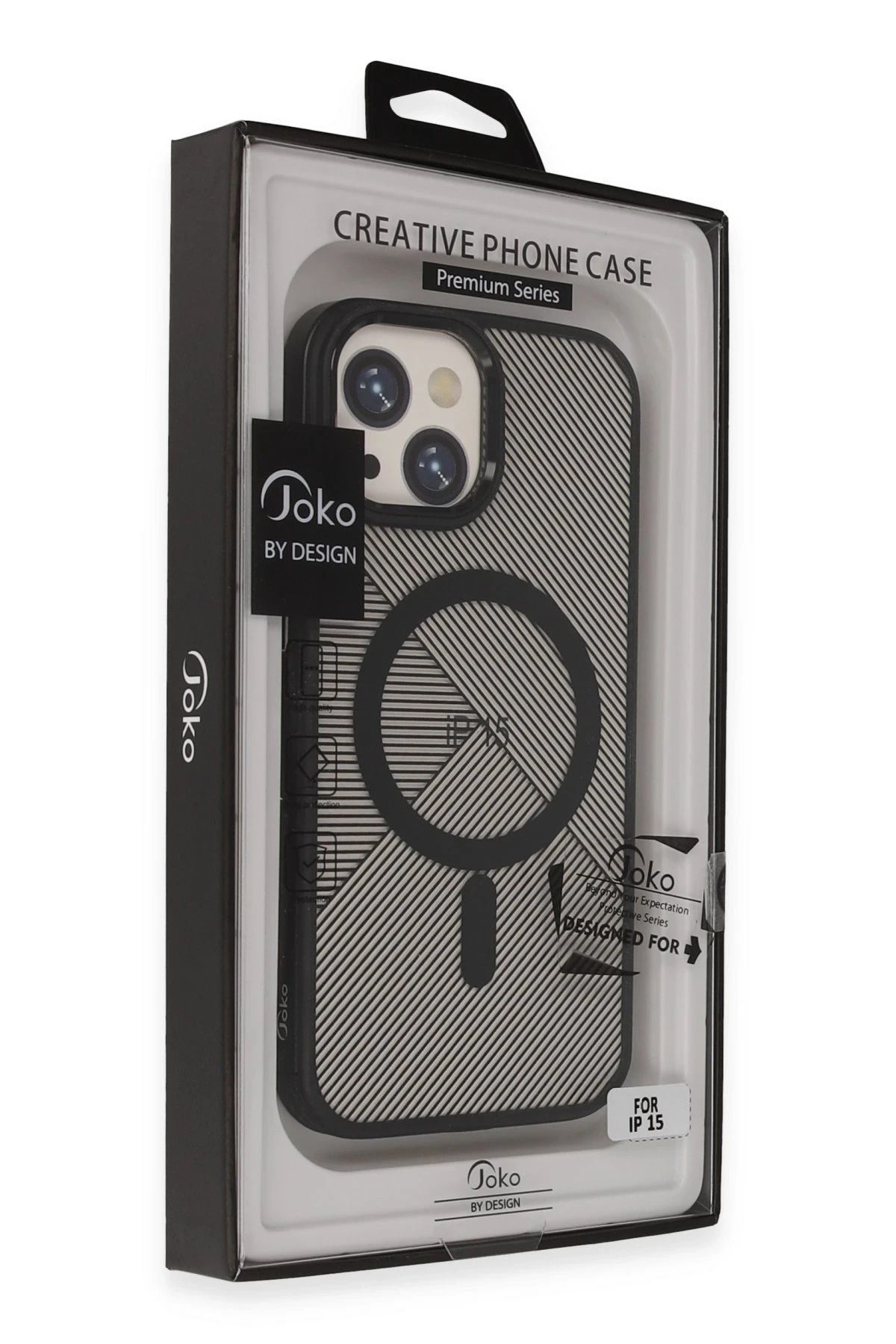 Joko iPhone 15 Vito Magsafe Kapak - Siyah GLSTD