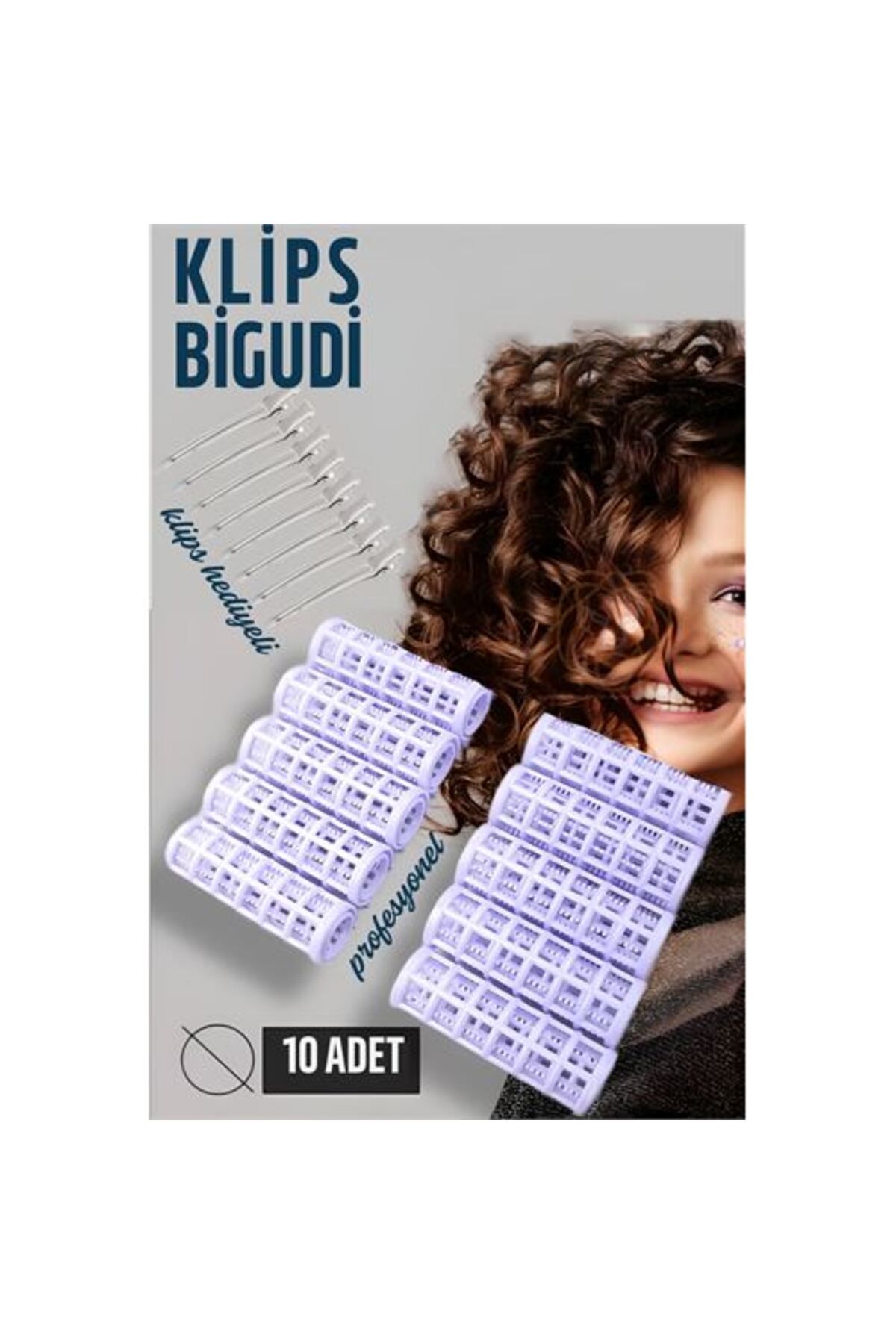 ÖYKÜ VE YİĞİT Klipsli Bigudi Klips Toka Seti 10 Adet