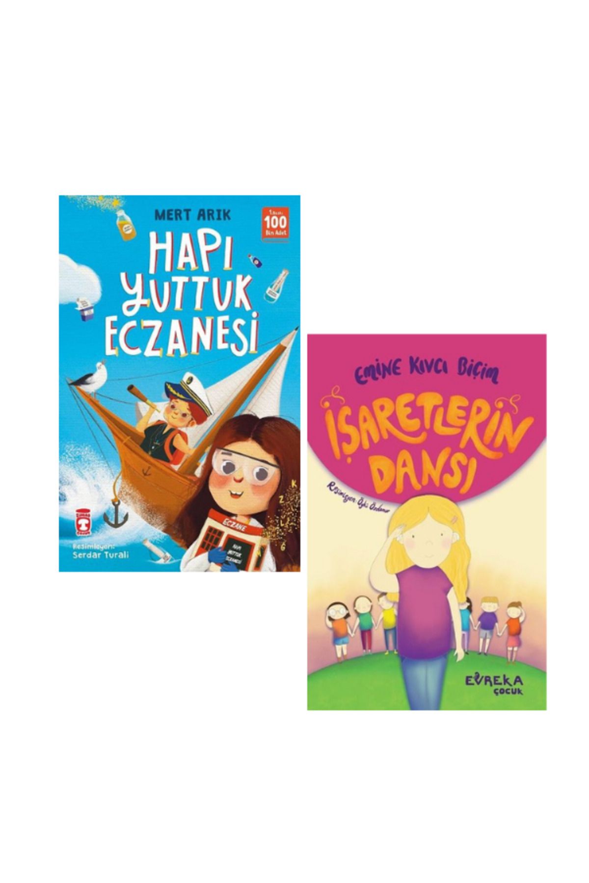 Evreka Çocuk Yayınları Hapı Yuttuk Eczanesi İşaretlerin Dansı İki Kitap Set