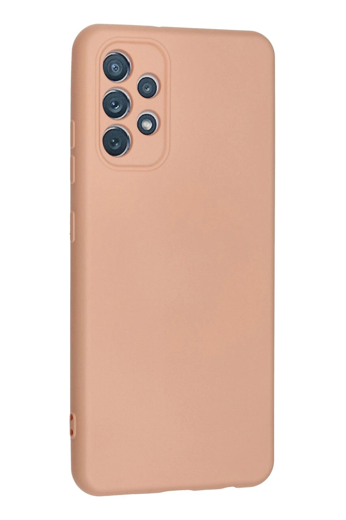 NewFace Galaxy A32 Kılıf Nano içi Kadife Silikon - Pudra