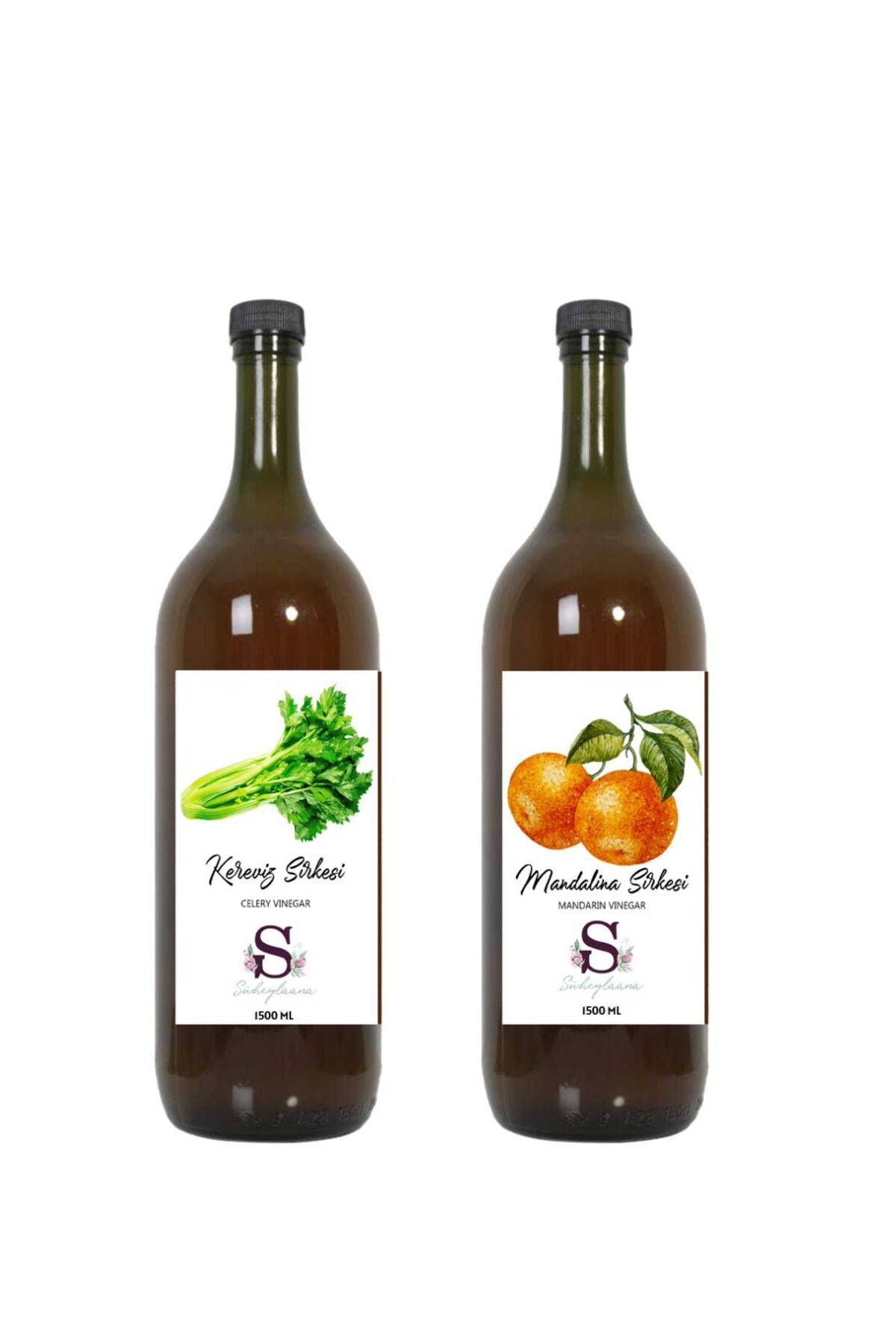 Süheylaana Doğal Kereviz Sirkesi 1500 Ml - Doğal Mandalina Sirkesi 1500 Ml