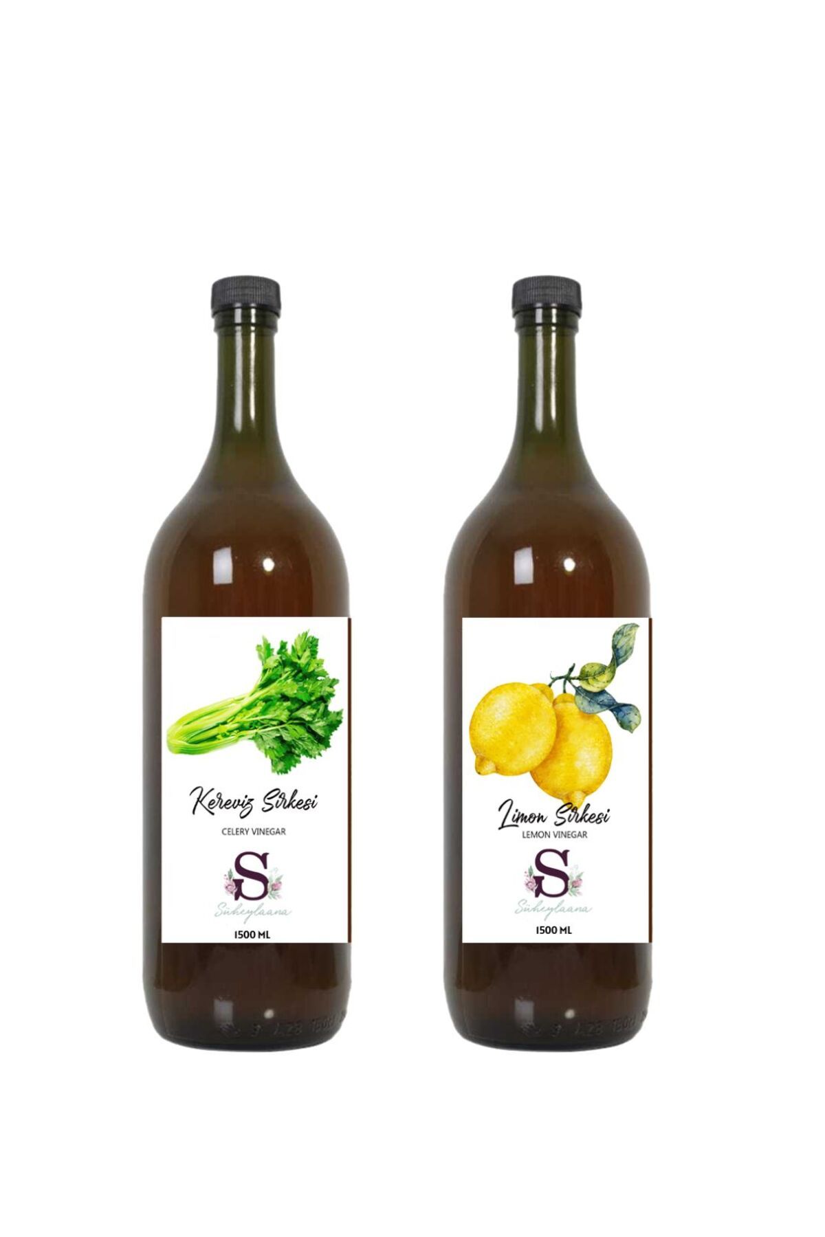 Süheylaana Doğal Kereviz Sirkesi 1500 Ml - Doğal Limon Sirkesi 1500 Ml