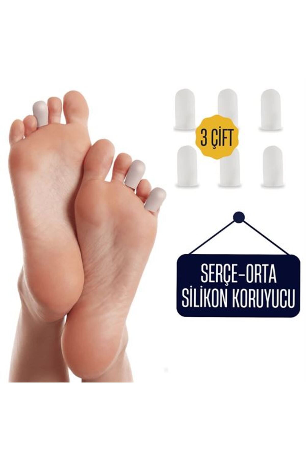 NEZADE STORE 6 ADET Serçe Parmak İçin Silikon Koruyucu