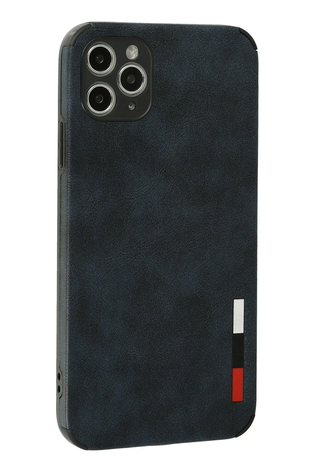NewFace iPhone 11 Pro Max Kılıf Loop Deri Silikon - Lacivert FLKRY