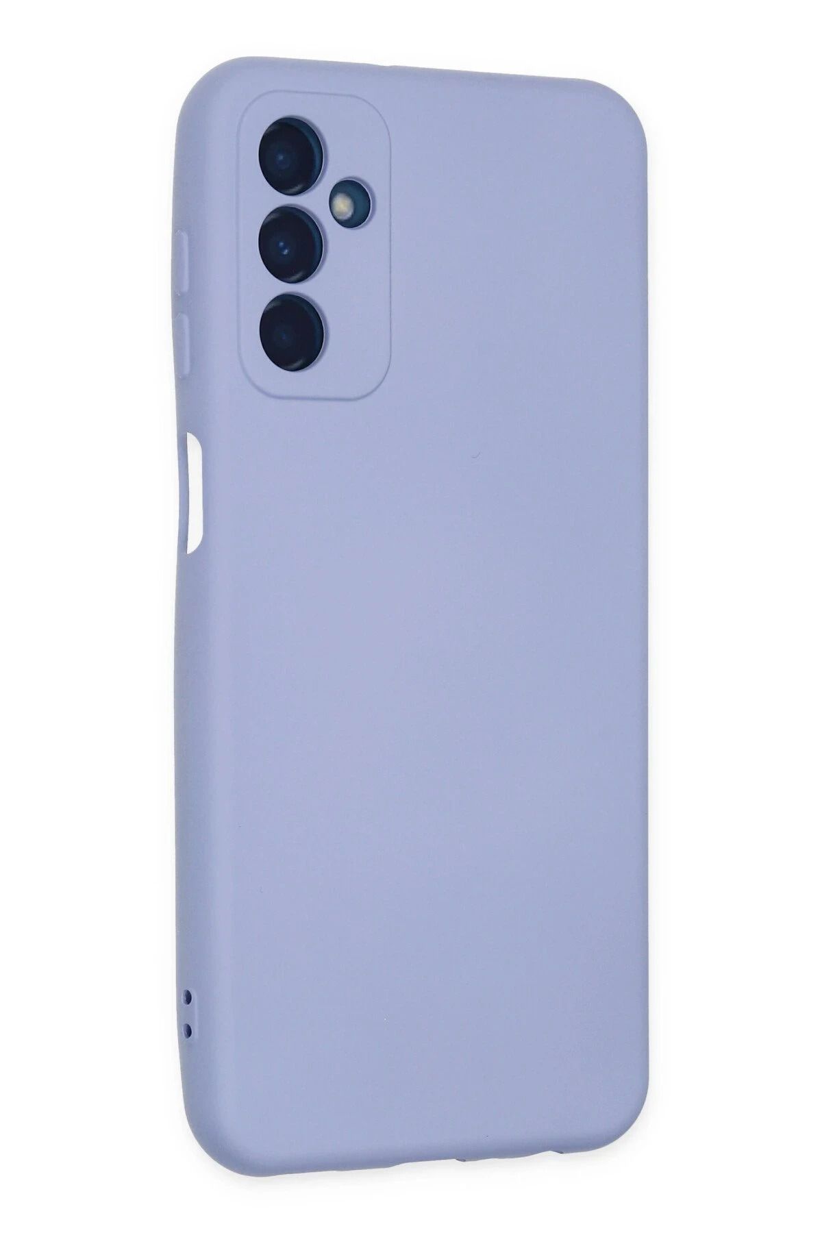 NewFace Galaxy M23 Uyumlu Kılıf Nano içi Kadife Silikon - Lila WLZOR