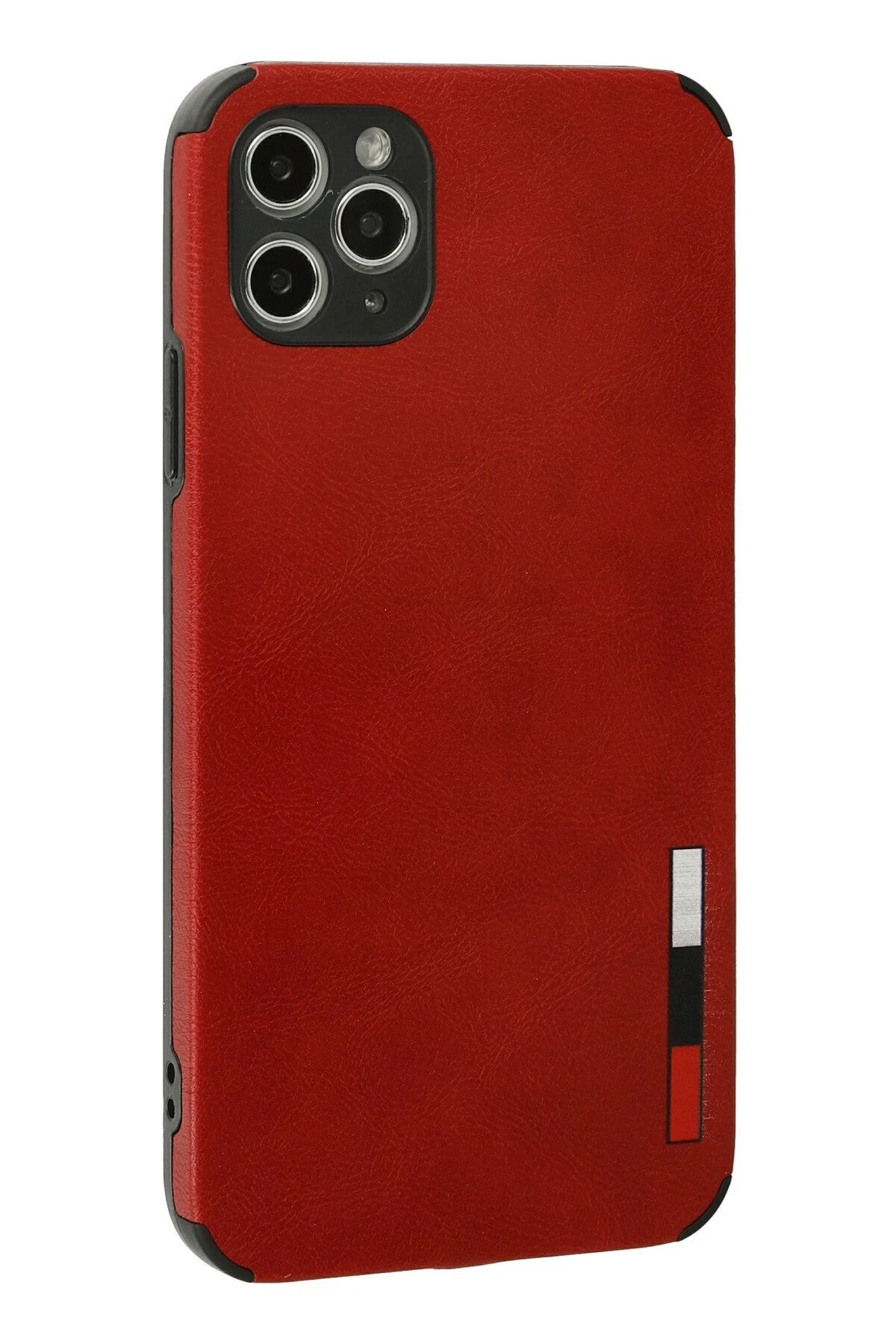 NewFace iPhone 11 Pro Kılıf Loop Deri Silikon - Kırmızı FLKRY