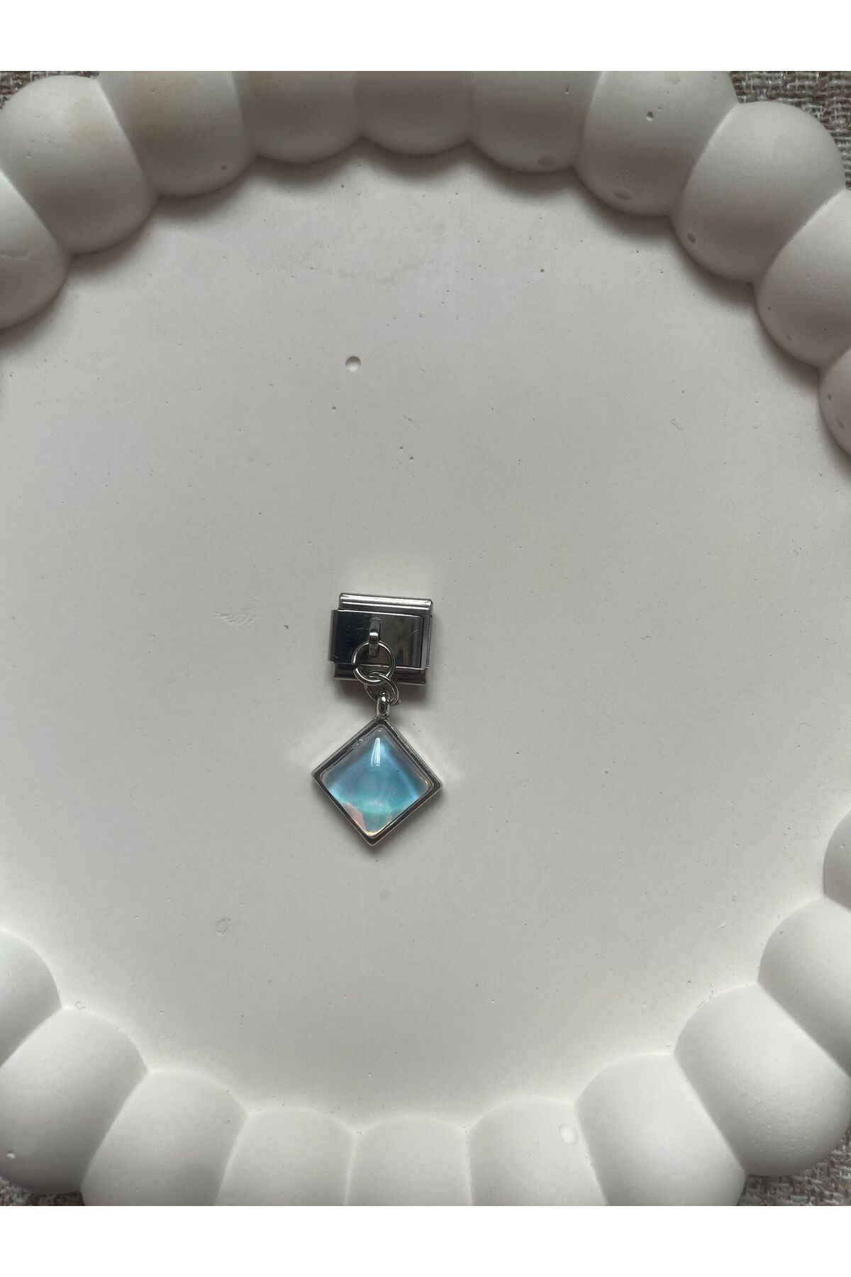 Sepetten Eve İtalyan Model Charm Çelik Özel Seri Sallantılı Model Bileklik Charmı