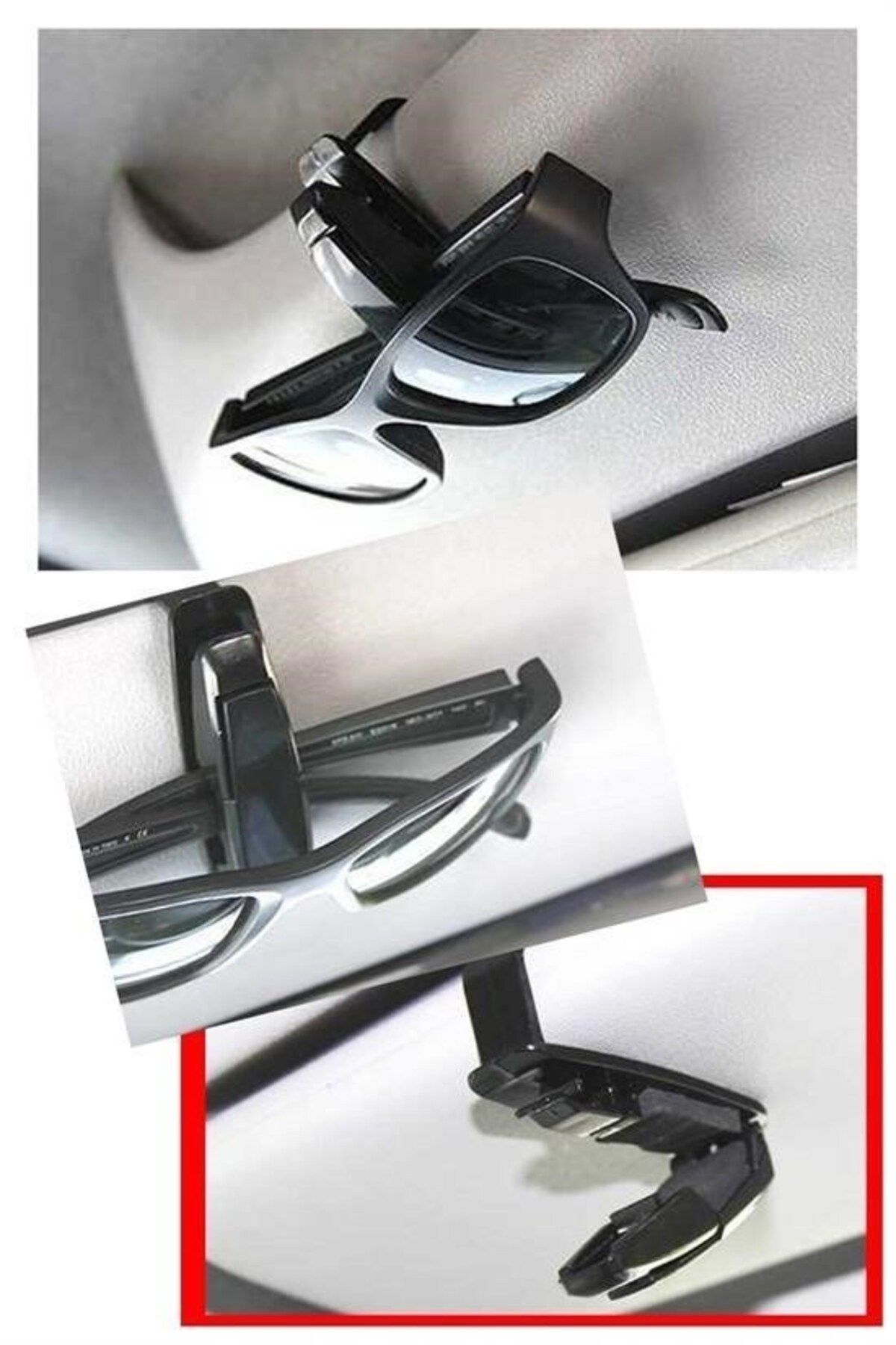 New Things Araç İçi Mandallı Güneş Gözlüğü Kartvizit Tutacağı Klips Aparat