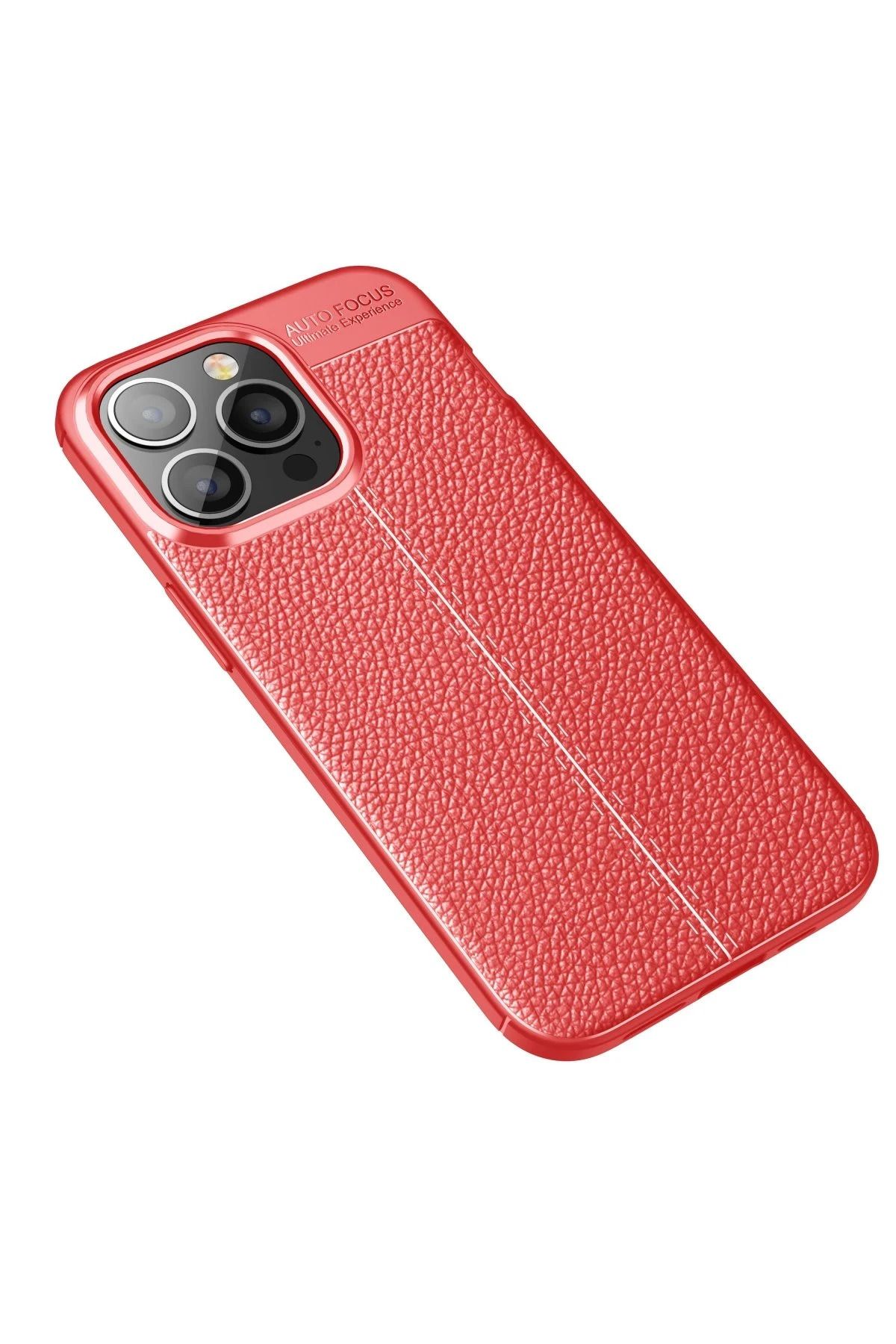 NewFace iPhone 13 Pro Kılıf Auto Focus Kapak - Kırmızı WLZOR