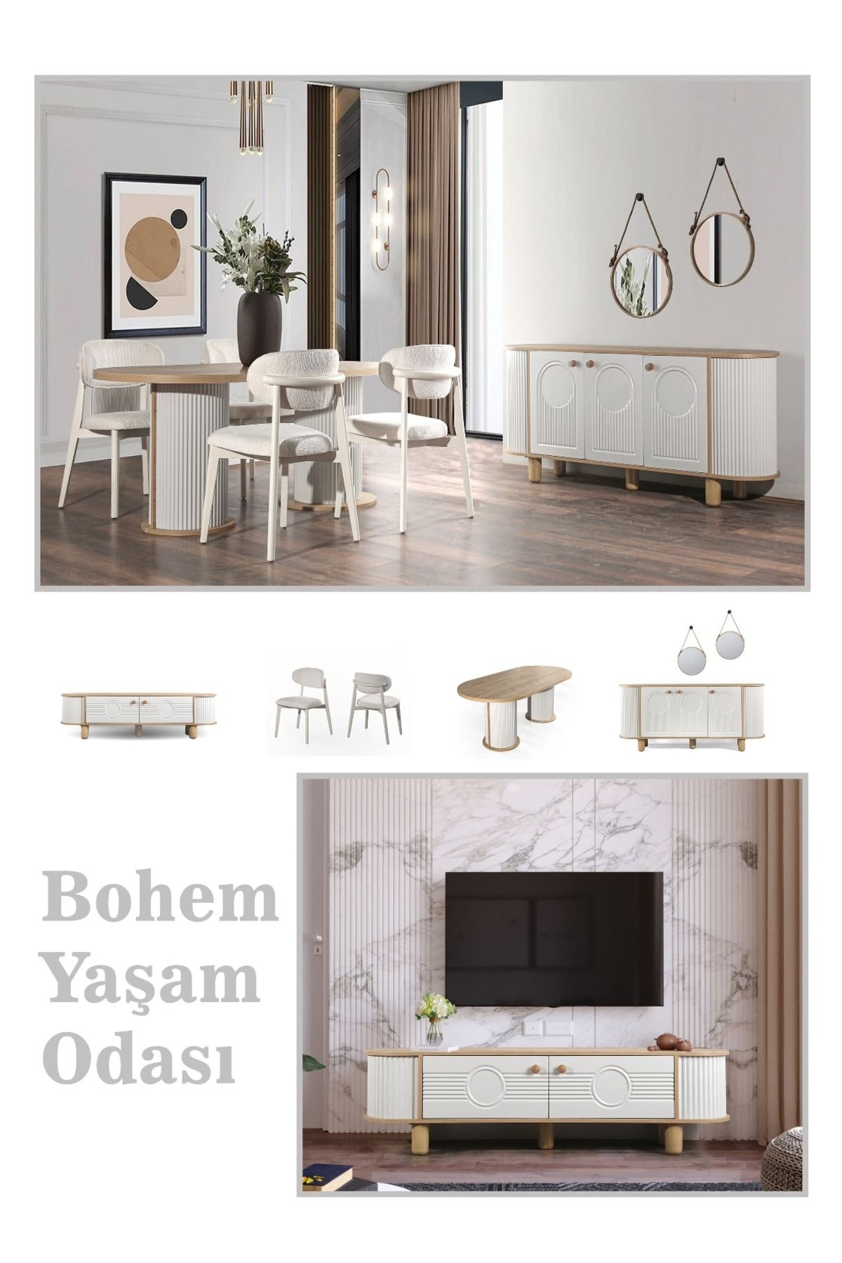 İdil home LİVA YEMEK ODASI TAKIMI