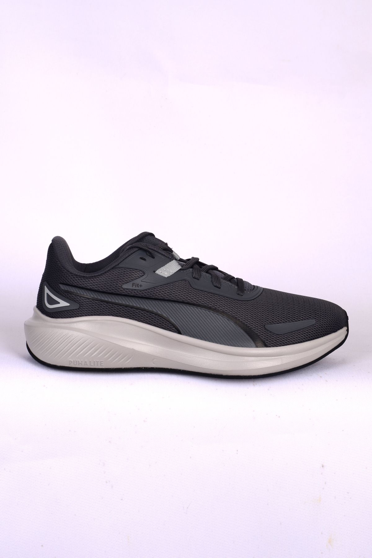 Puma 379437-22 Skyrocket Lite Fileli Rahat Ortopedik Taban Beyaz Topuk Desenli Esnek Hafif Gri Günlü