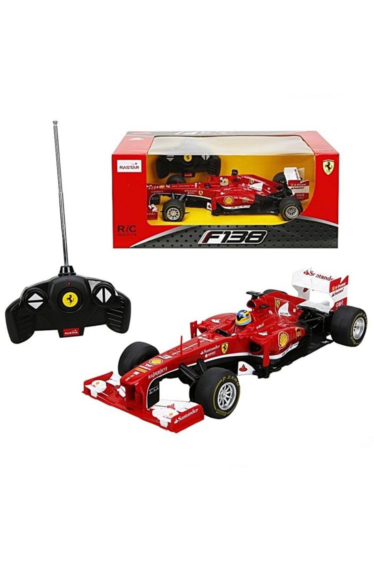 MR RZN STORE Rastar Kumandalı 1:18 Ferrari F138 F1