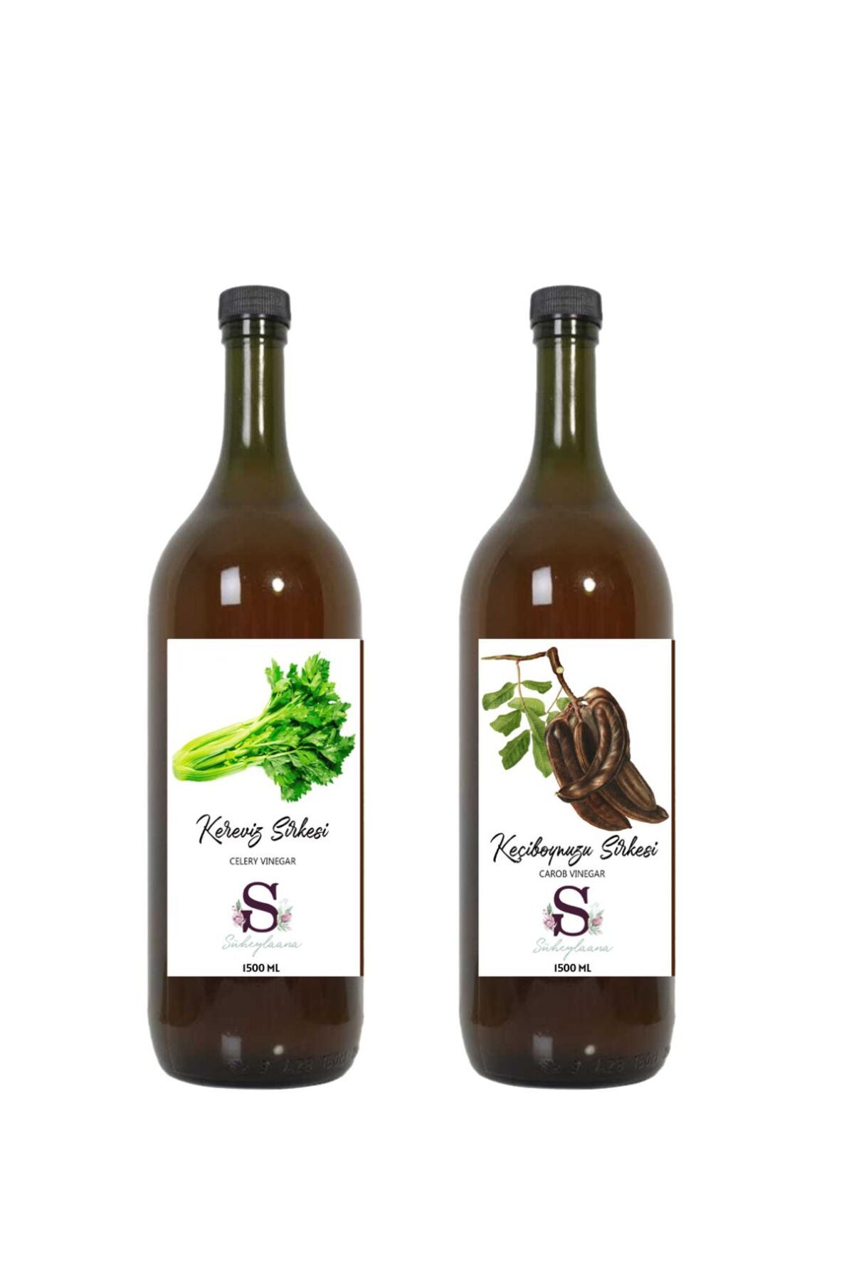 Süheylaana Doğal Kereviz Sirkesi 1500 Ml - Doğal Keçiboynuzu Sirkesi 1500 Ml