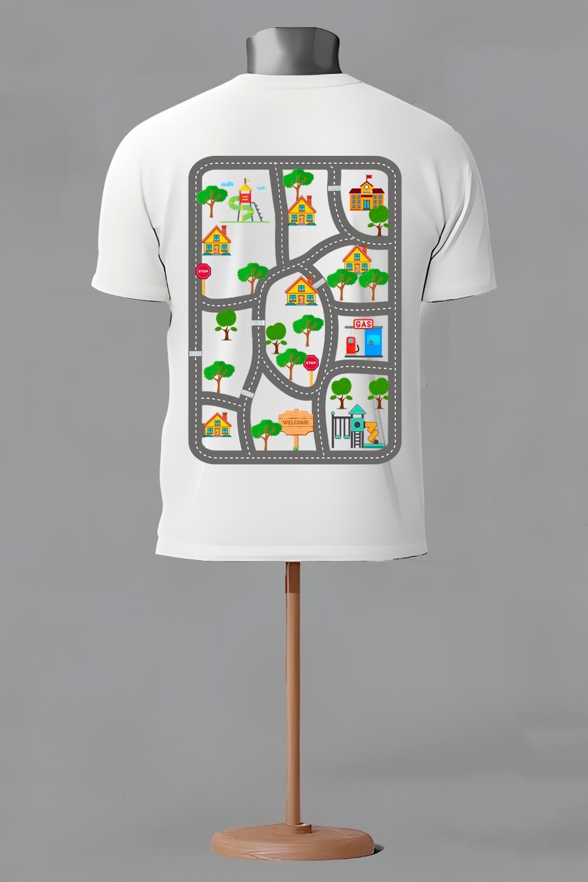 362BASKI Baba Tshirtü Babalar Günü Hediye Babalara Özel Oyun Alanı Sırt Baskılı Tshirt