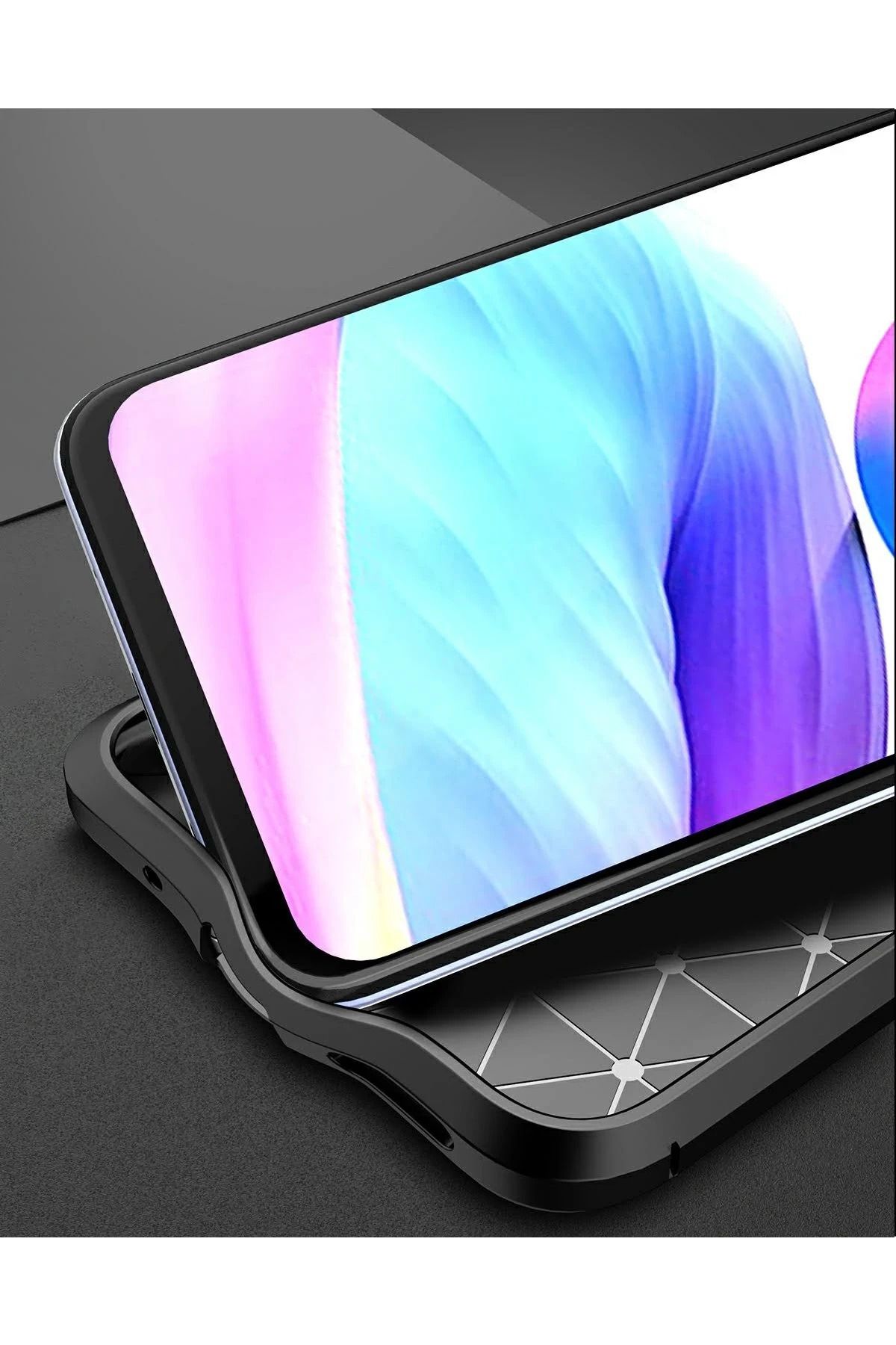NewFace Xiaomi Redmi Note 11 SE Kılıf Auto Focus Kapak - Siyah SVLRS