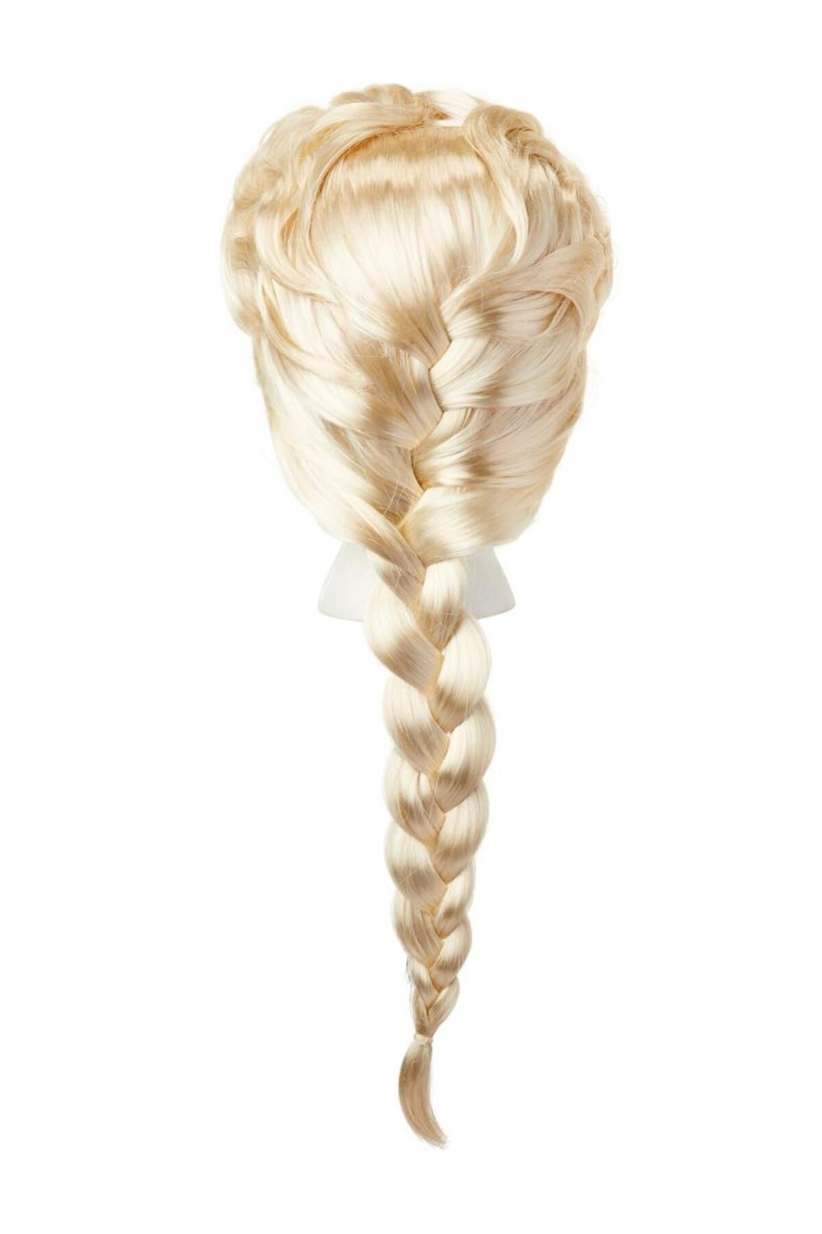 ÖYKÜ VE YİĞİT Platin Altın Dore Renk Karlar Ülkesi Elsa Frozen Peruğu Çocuk Boy