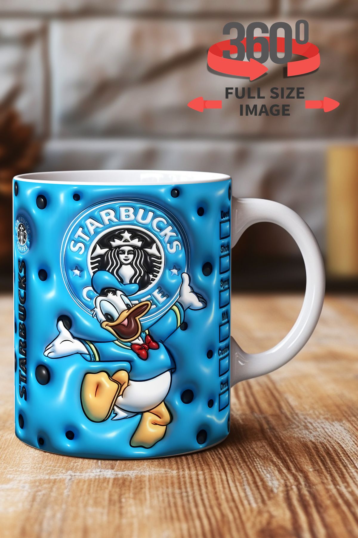 dijital moda tasarım 3D Kabartma Desen Efektli "Mickey" Kişiye Özel Hediyelik Porselen Kupa Bardak Minnie Goofy
