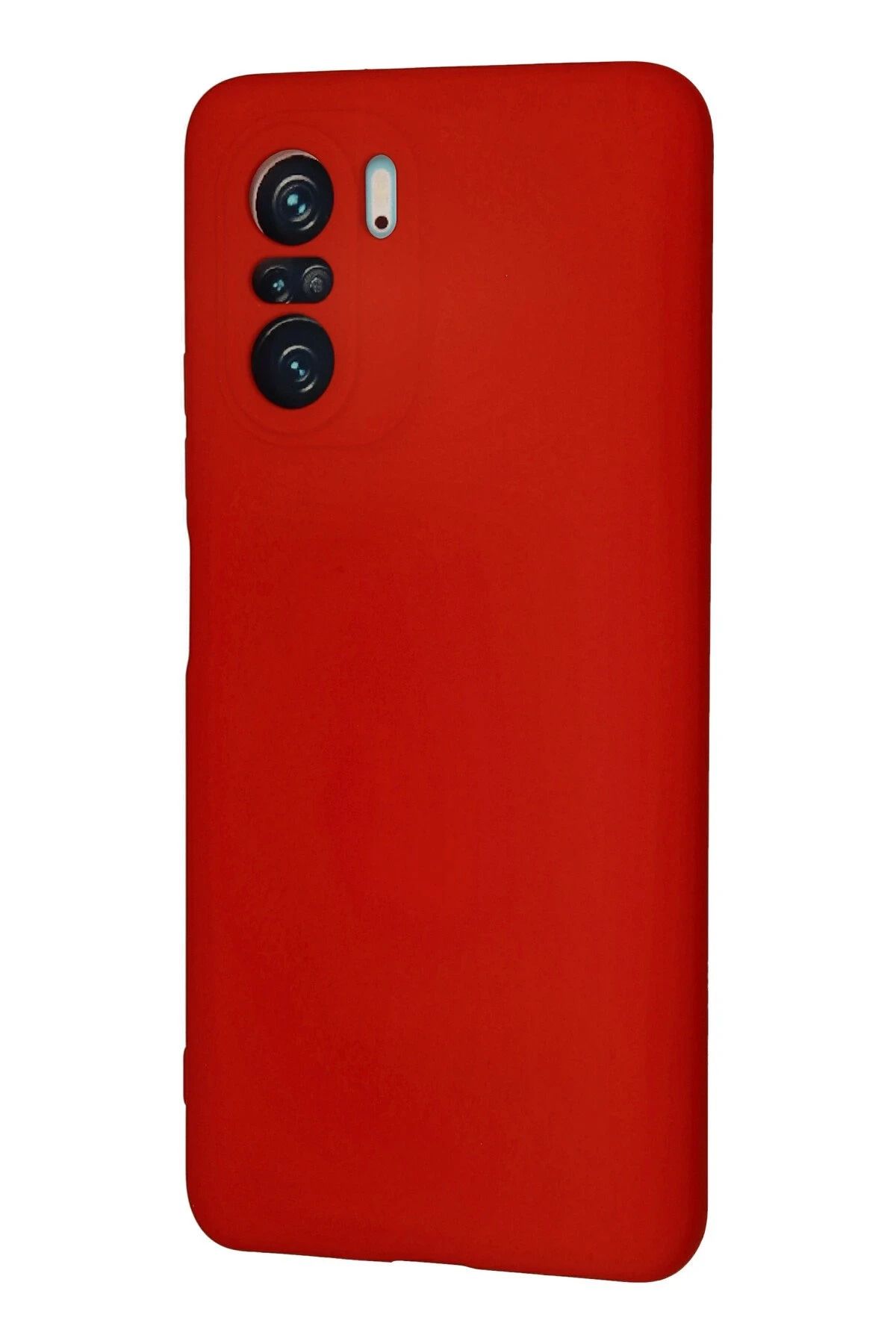 NewFace Xiaomi Poco F3 Kılıf Nano içi Kadife Silikon - Kırmızı WLZOR