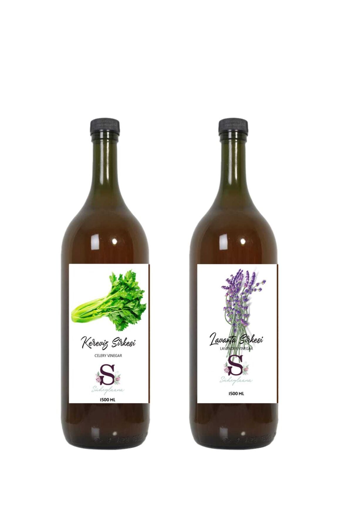 Süheylaana Doğal Kereviz Sirkesi 1500 Ml - Doğal Lavanta Sirkesi 1500 Ml