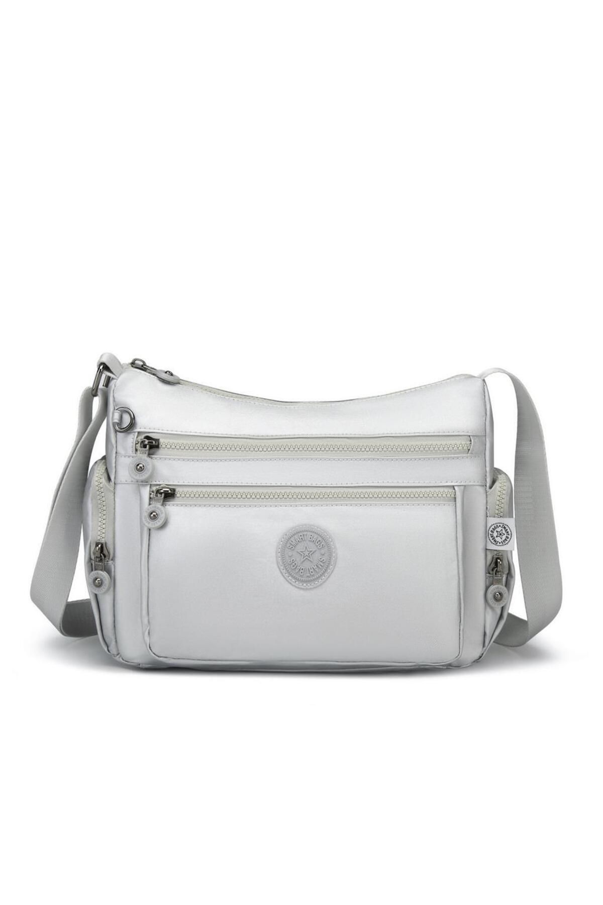 SMART BAGS Metalik Kumaş Kadın Postacı Çantası Smart Bags 1115