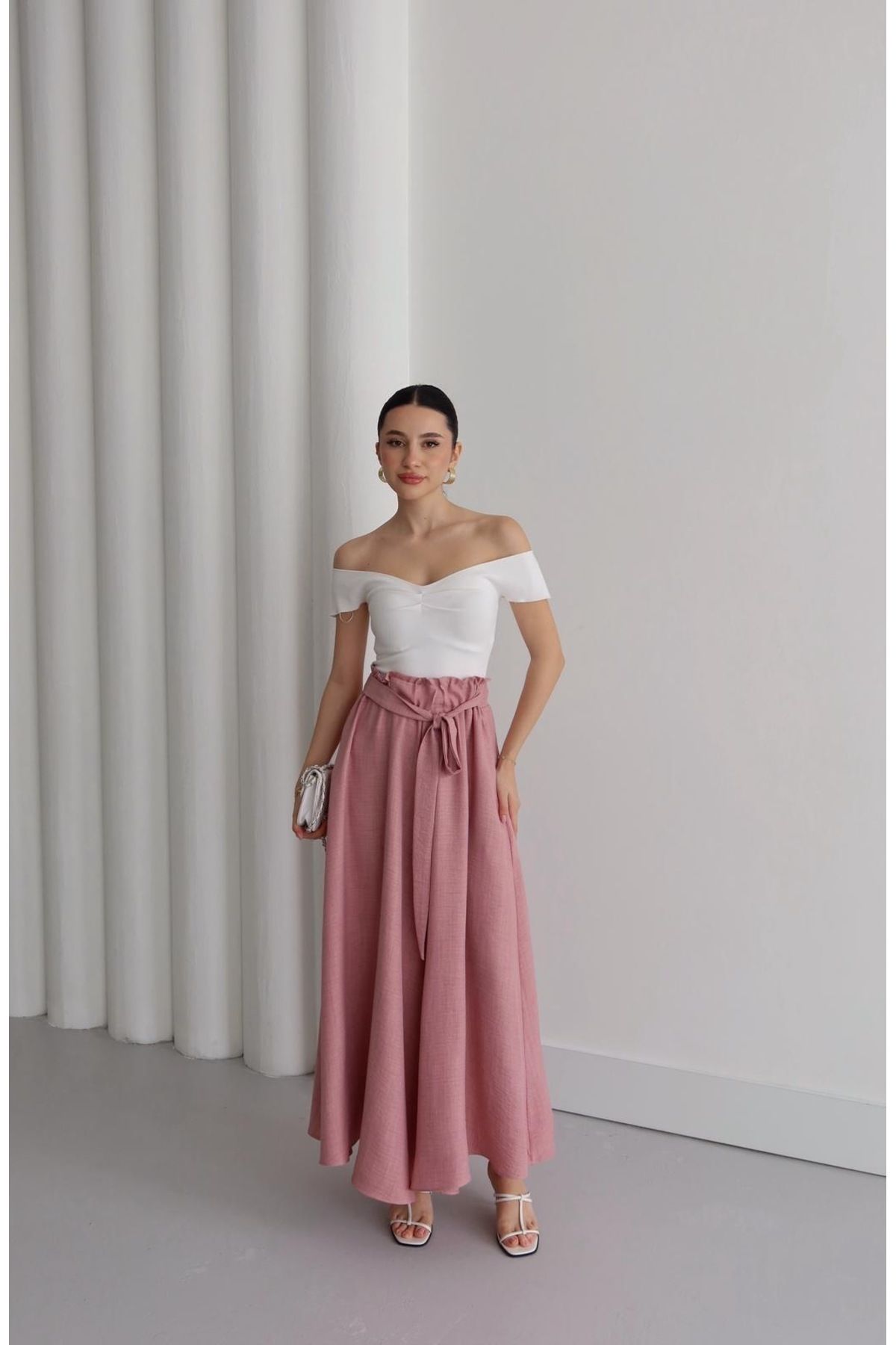 Ekim Store Çilek Kumaş Salaş Pantolon