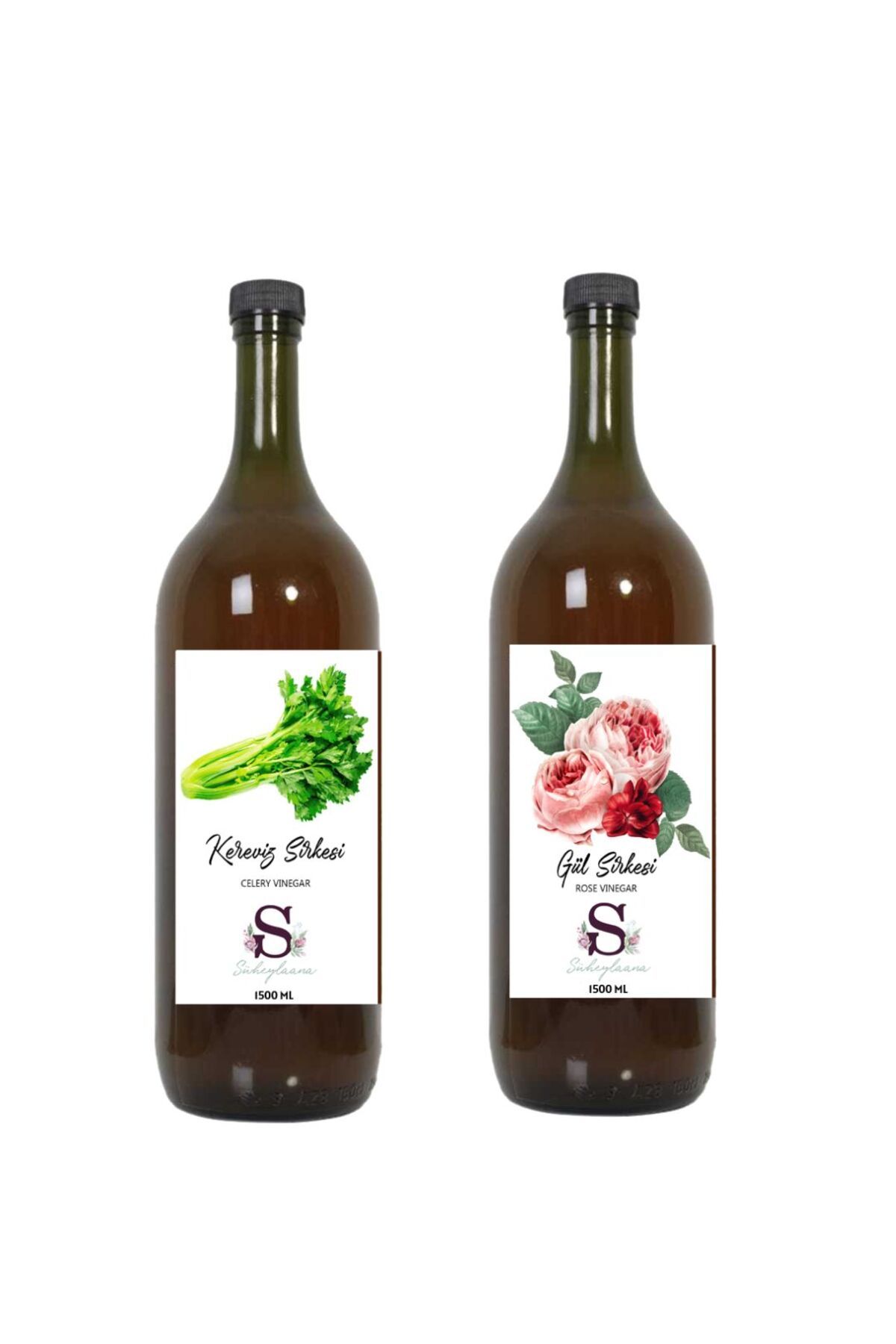 Süheylaana Doğal Kereviz Sirkesi 1500 Ml - Doğal Gül Sirkesi 1500 Ml
