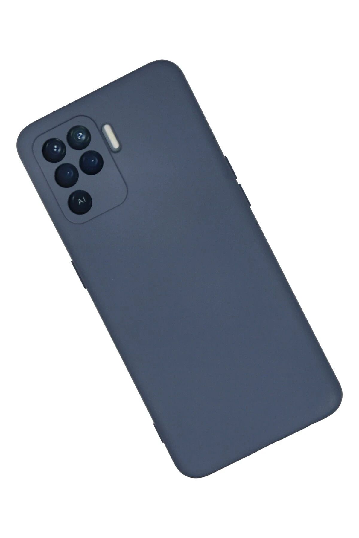 NewFace Reno 5 Lite uyumlu Nano içi Kadife Silikon - Gri WLZOR