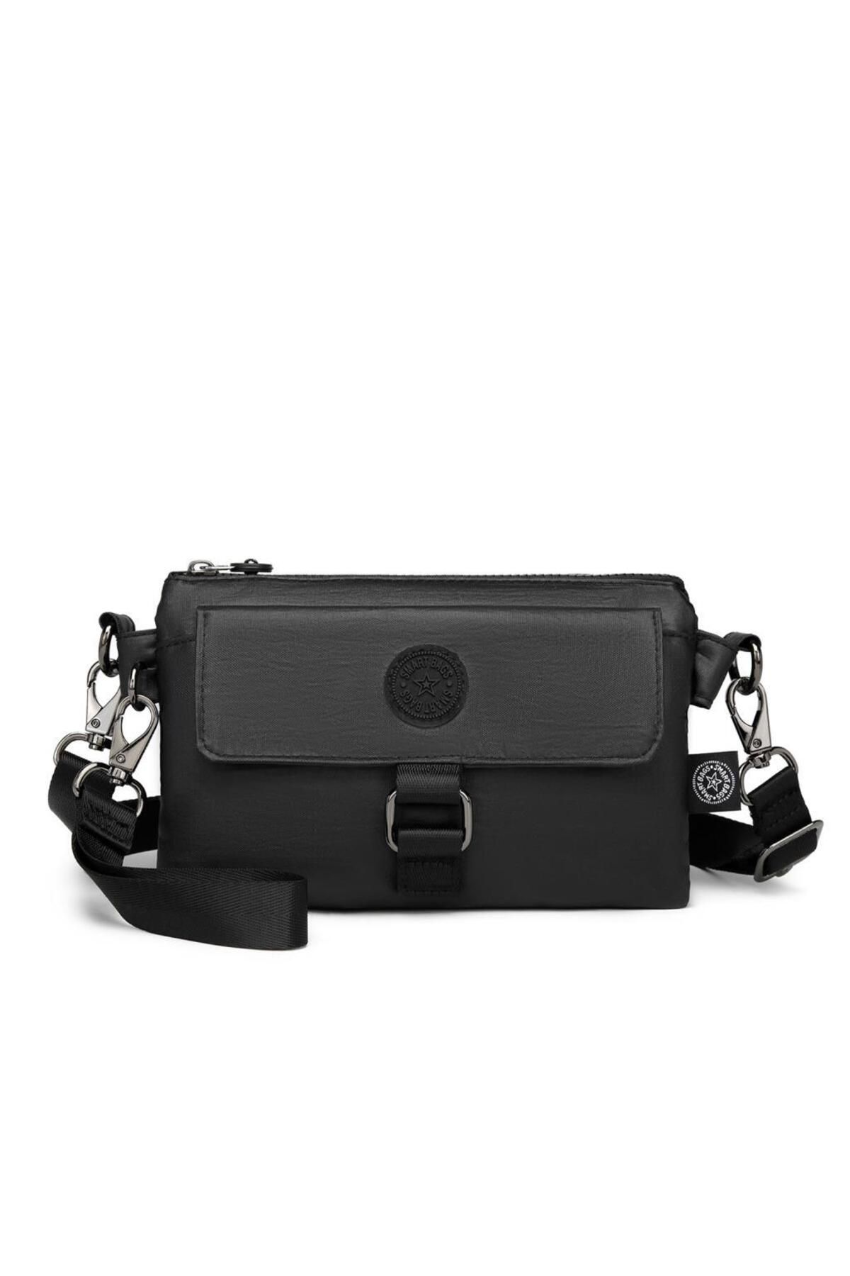 SMART BAGS Metalik Kumaş Minik Boy Smart Bags Postacı Kadın Çantası 1147