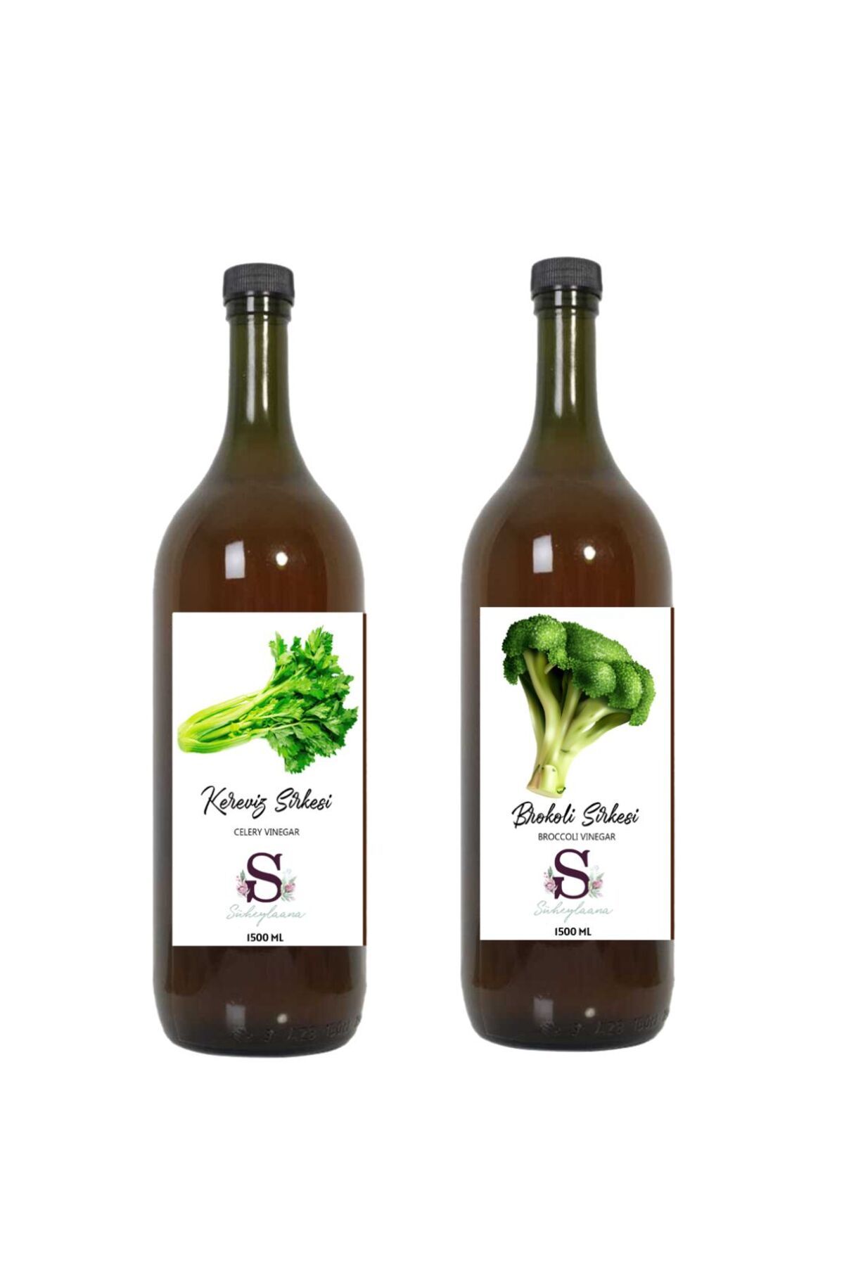 Süheylaana Doğal Kereviz Sirkesi 1500 Ml - Doğal Brokoli Sirkesi 1500 Ml
