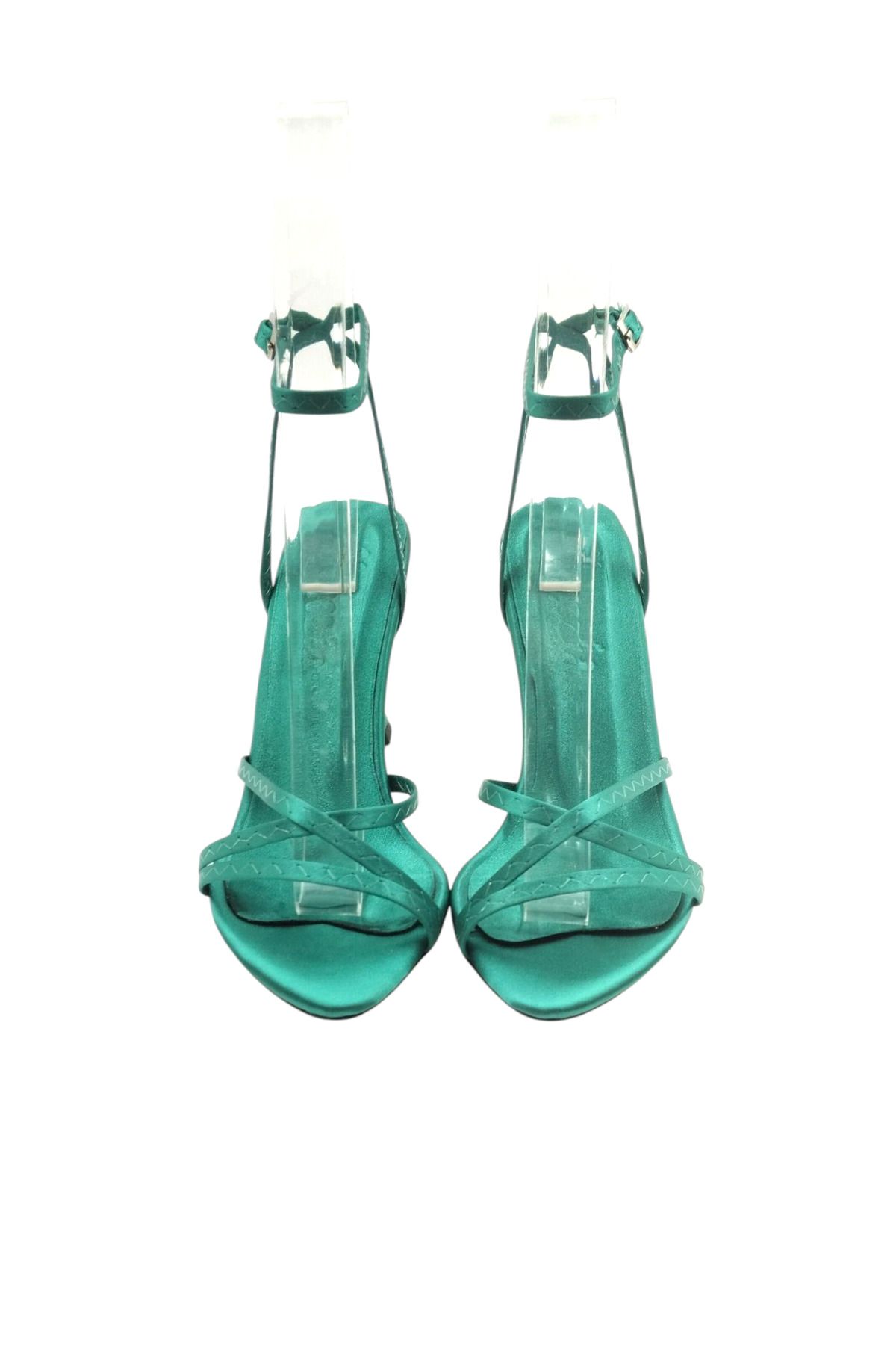 Escarpinshoes KADIN TOPUKLU BANTLI BİLEKTEN BAĞLI ABİYE AYAKKABI