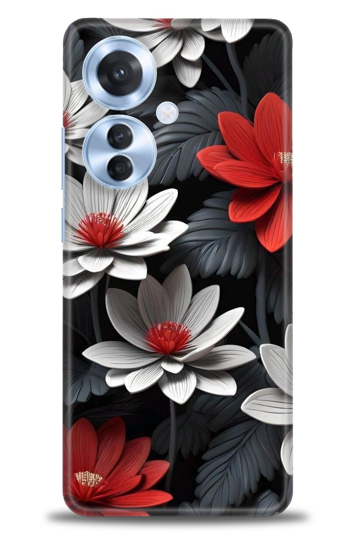 OPPO Reno 11F İle Uyumlu HD Baskılı Desenli Silikon Kılıf - 2279