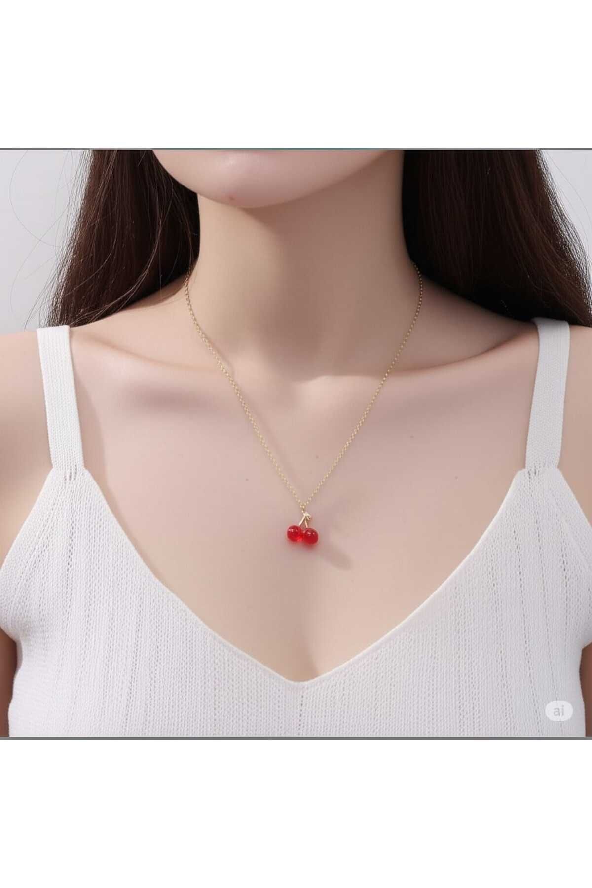 magische Gold Kiraz Kolye
