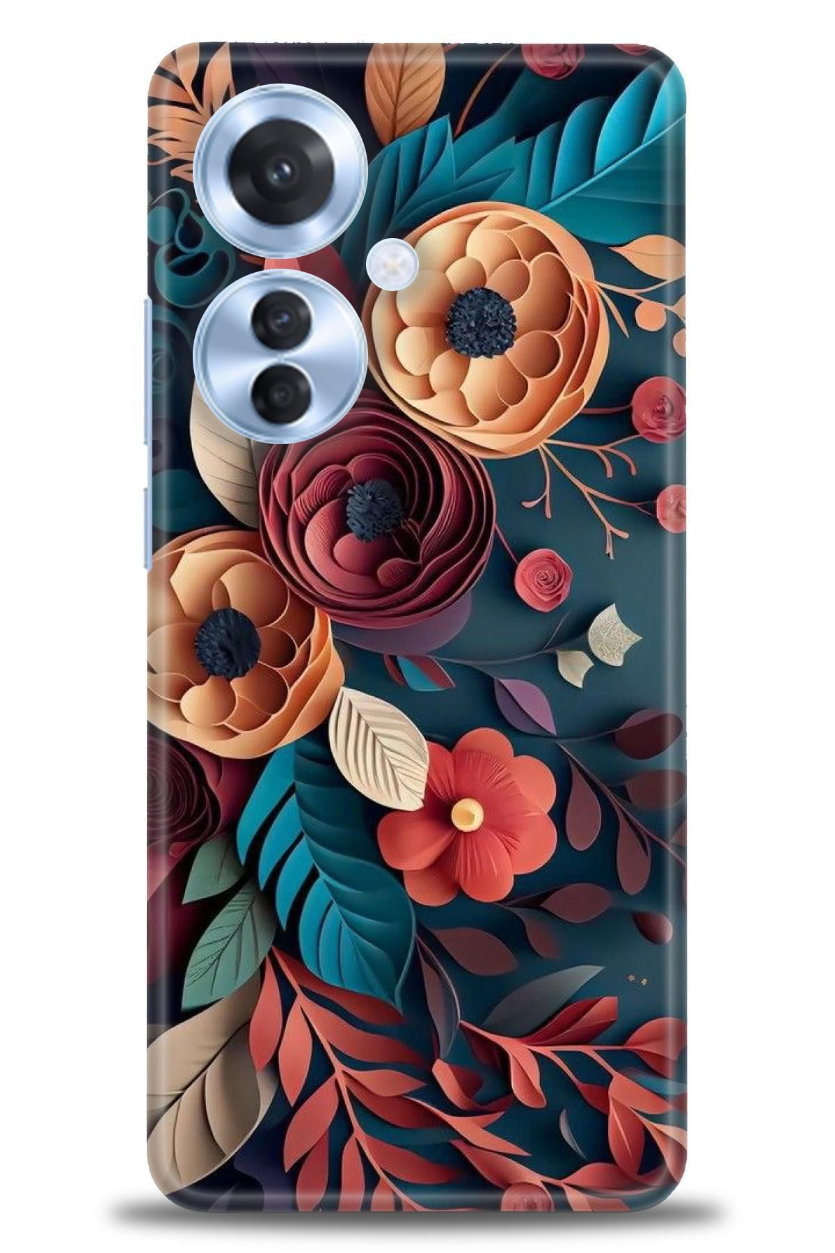 OPPO Reno 11F İle Uyumlu HD Baskılı Desenli Silikon Kılıf - 2757