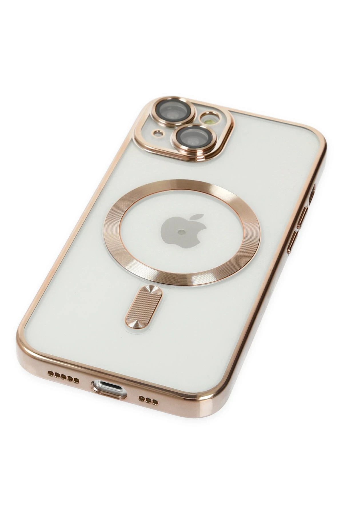 NewFace iPhone 14 Kılıf Kross Magneticsafe Kapak - Gold SVLRS