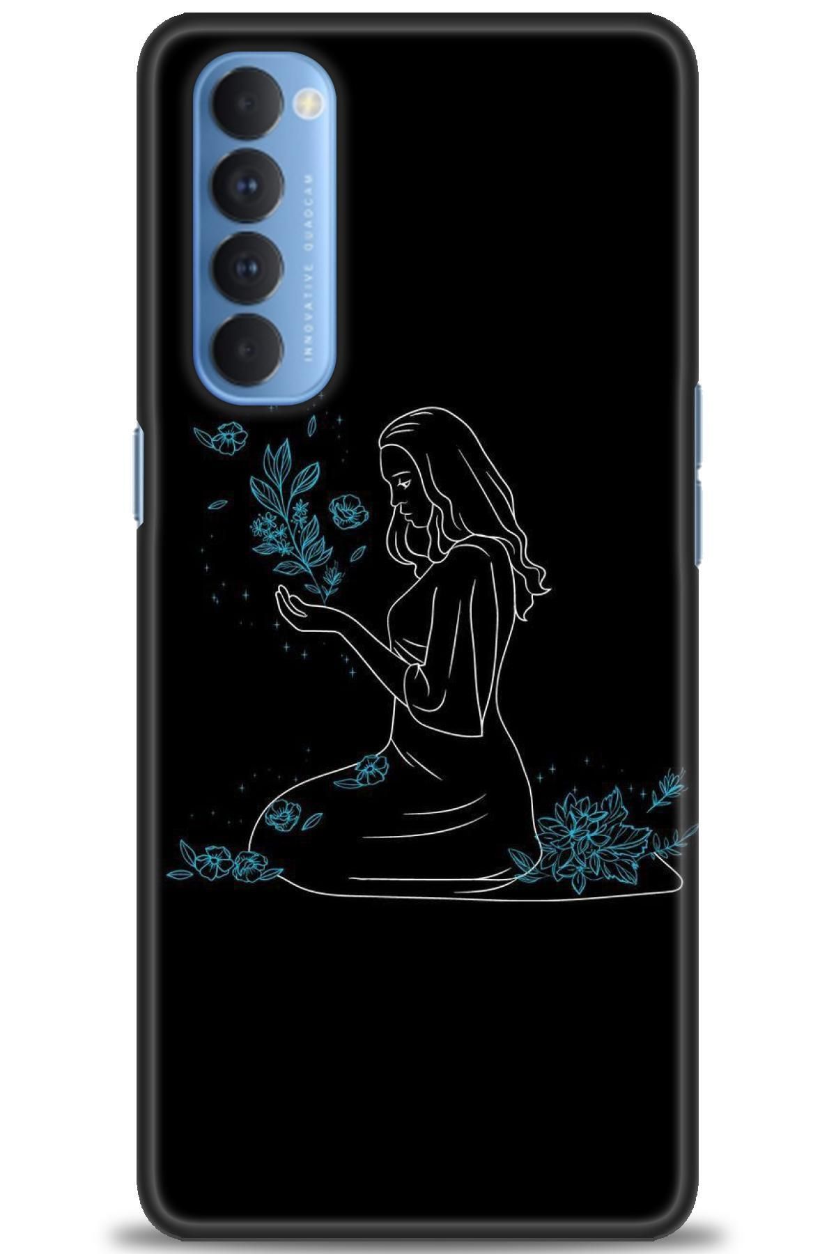 OPPO Reno 4 Pro İle Uyumlu HD Baskılı Desenli Silikon Kılıf - 2346